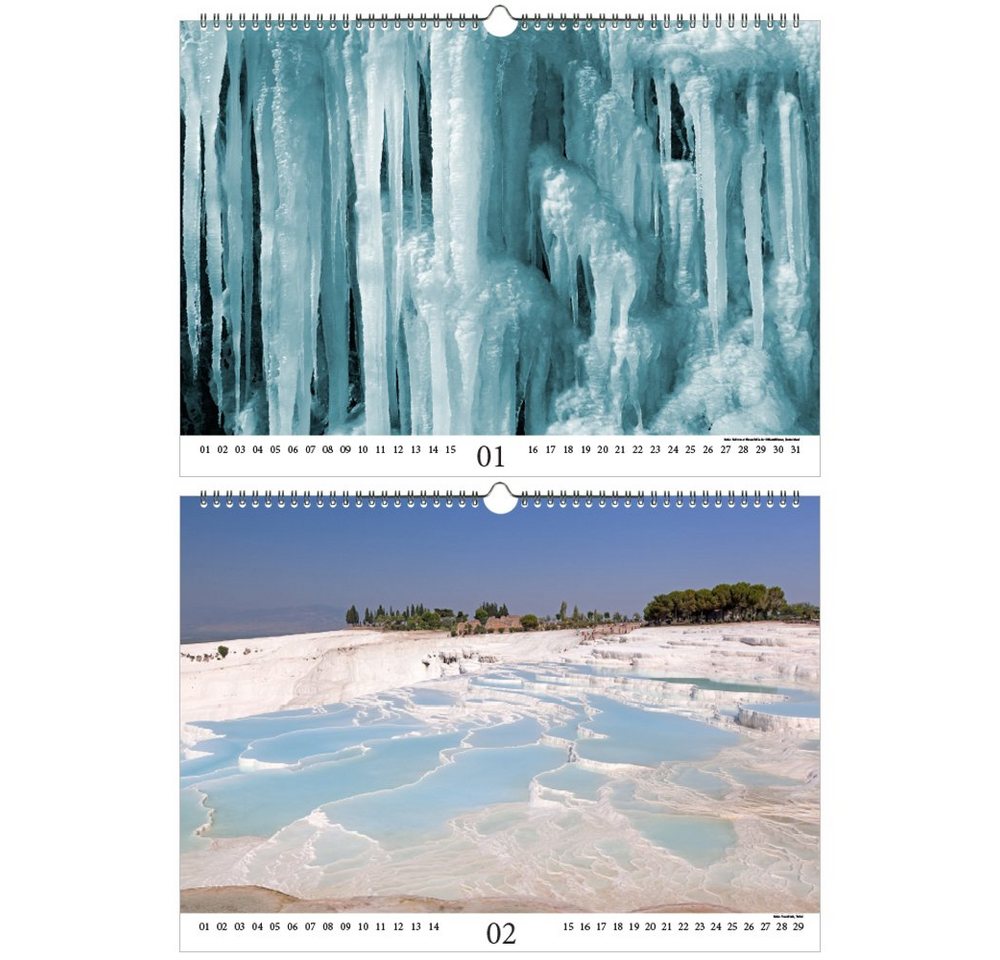 Thumbnail - Seelenzauber ewige Kalender Wasserzauber DIN A3 - Immerwährender Kalender Wasser und Wasserfälle