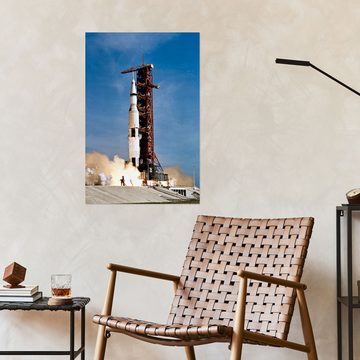 Posterlounge Wandfolie NASA, Apollo-11-Raumfahrzeug hebt vom Kennedy Space Center ab, Fotografie