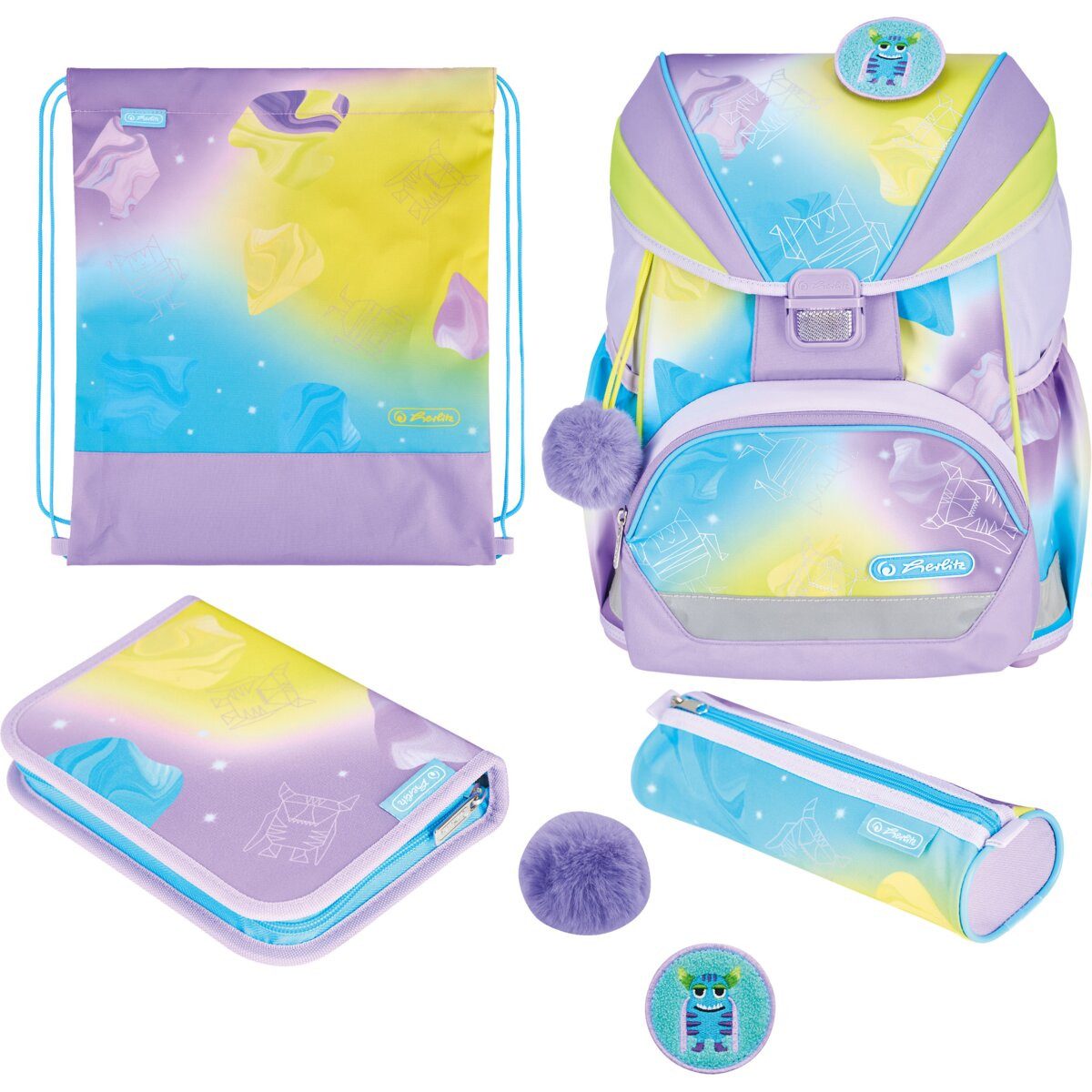Herlitz Schulranzen Schulranzen UltraLight XL Plus Polyesther 320x390x250mm Little Monster