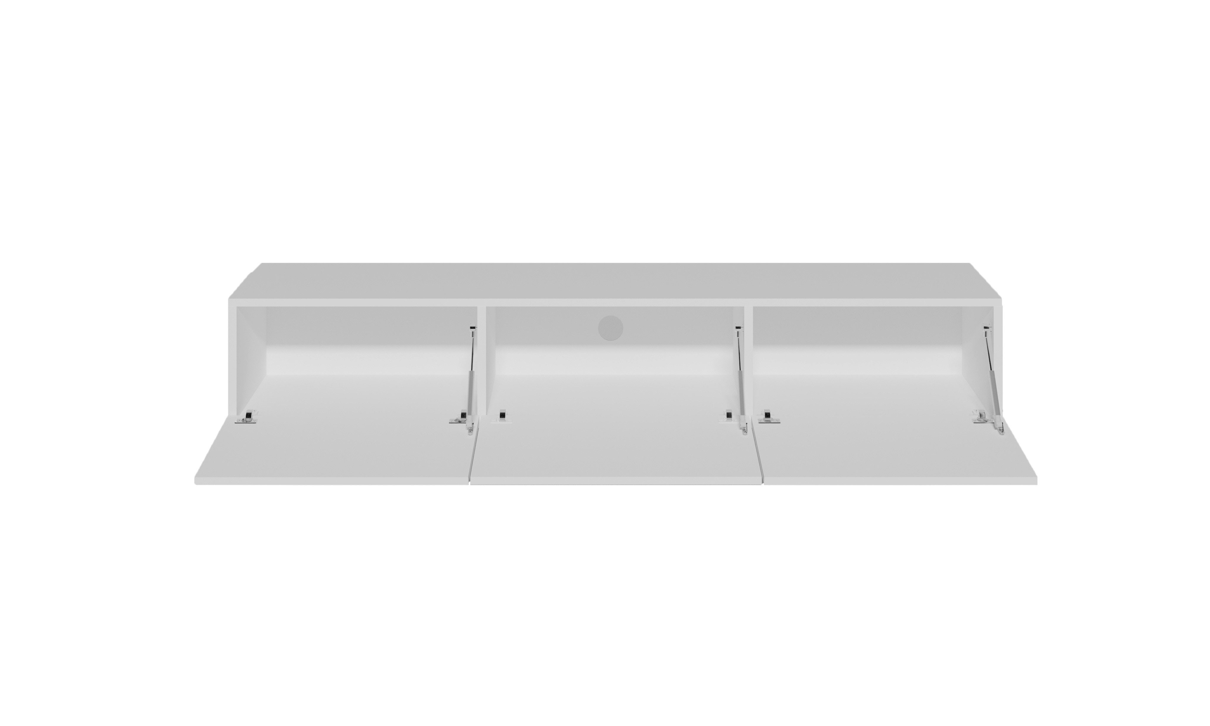 Raumhirsch Furniture Lowboard Dallas (Einzelmöbel, TV-Lowboard), Soft-Close, Kabeldurchführung – Bild 4 von 5
