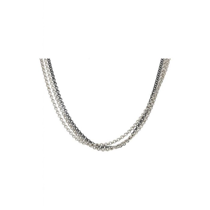 JuwelmaLux Silberkette Halskette Silber 3-reihig Halsschmuck 45 cm (1-tlg) Damen Halskette Silber 925/000 inkl. Schmuckschachtel