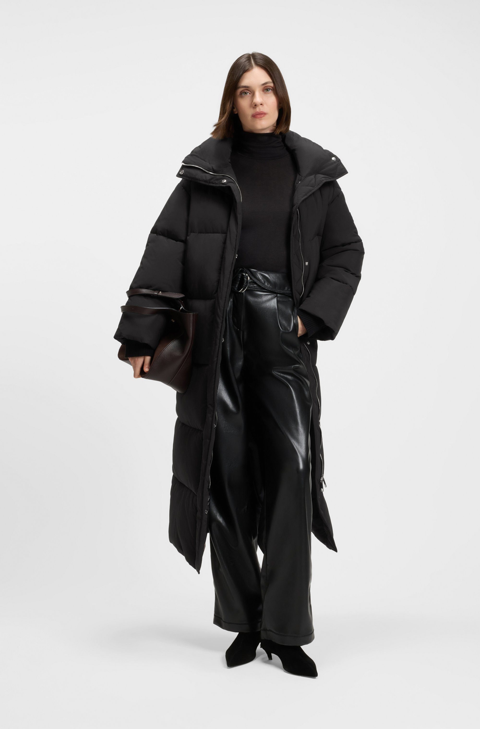 BOSS ORANGE Steppmantel Pyrani Premium Damenmode mit Stehkragen, arktischer Parka-Stil