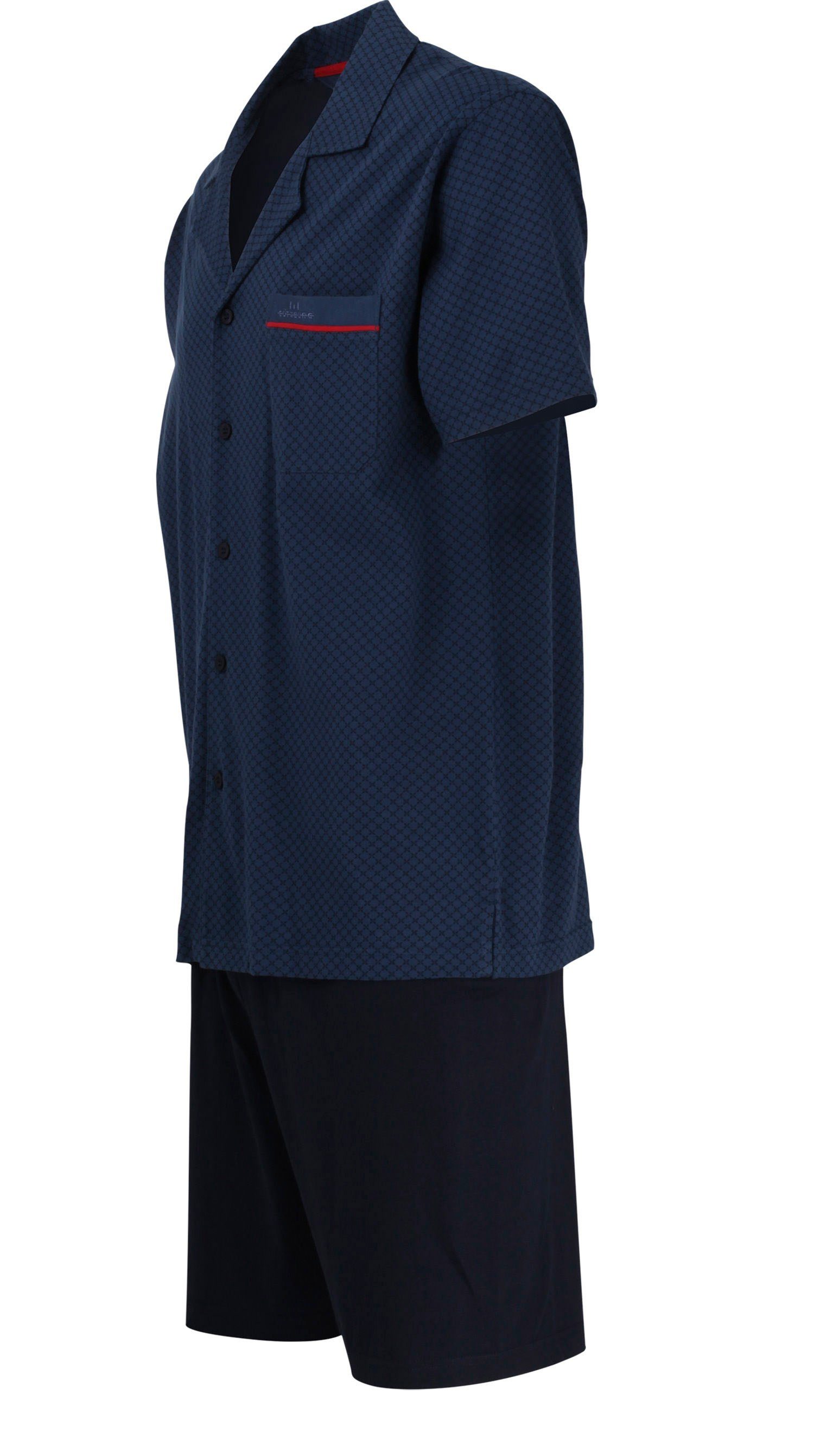 GÖTZBURG Pyjama geknöpft kurz Baumwolle auch große Größen