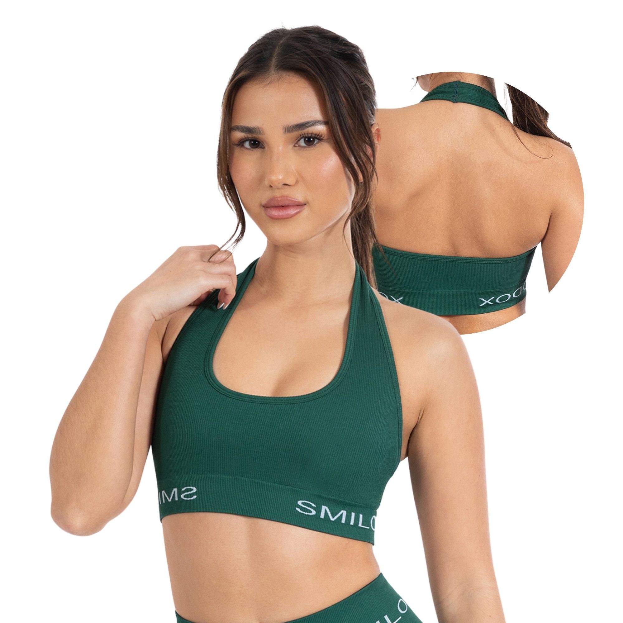 Smilodox Sport-BH Azura, Seamless Sport Top Rückenfrei Starker Halt Fitness günstig online kaufen