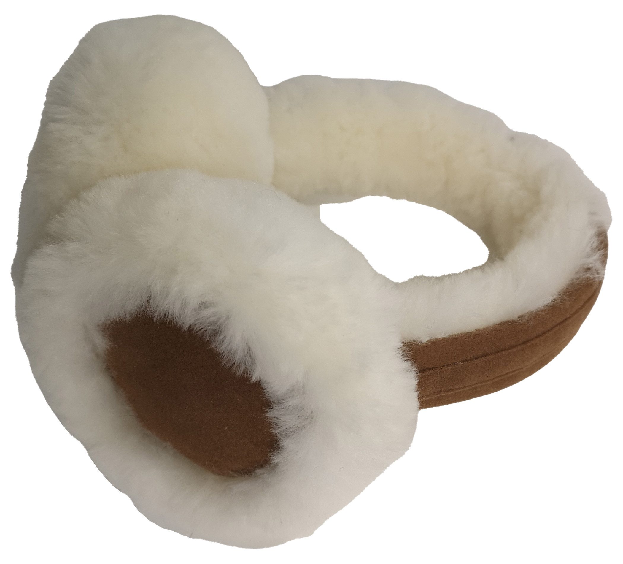Reissner Lammfelle Ohrenwärmer Kopfbügel Ohrenschützer ULI echtes Merino Lammfell und Veloursleder gefüttert mit weichem Lammfell