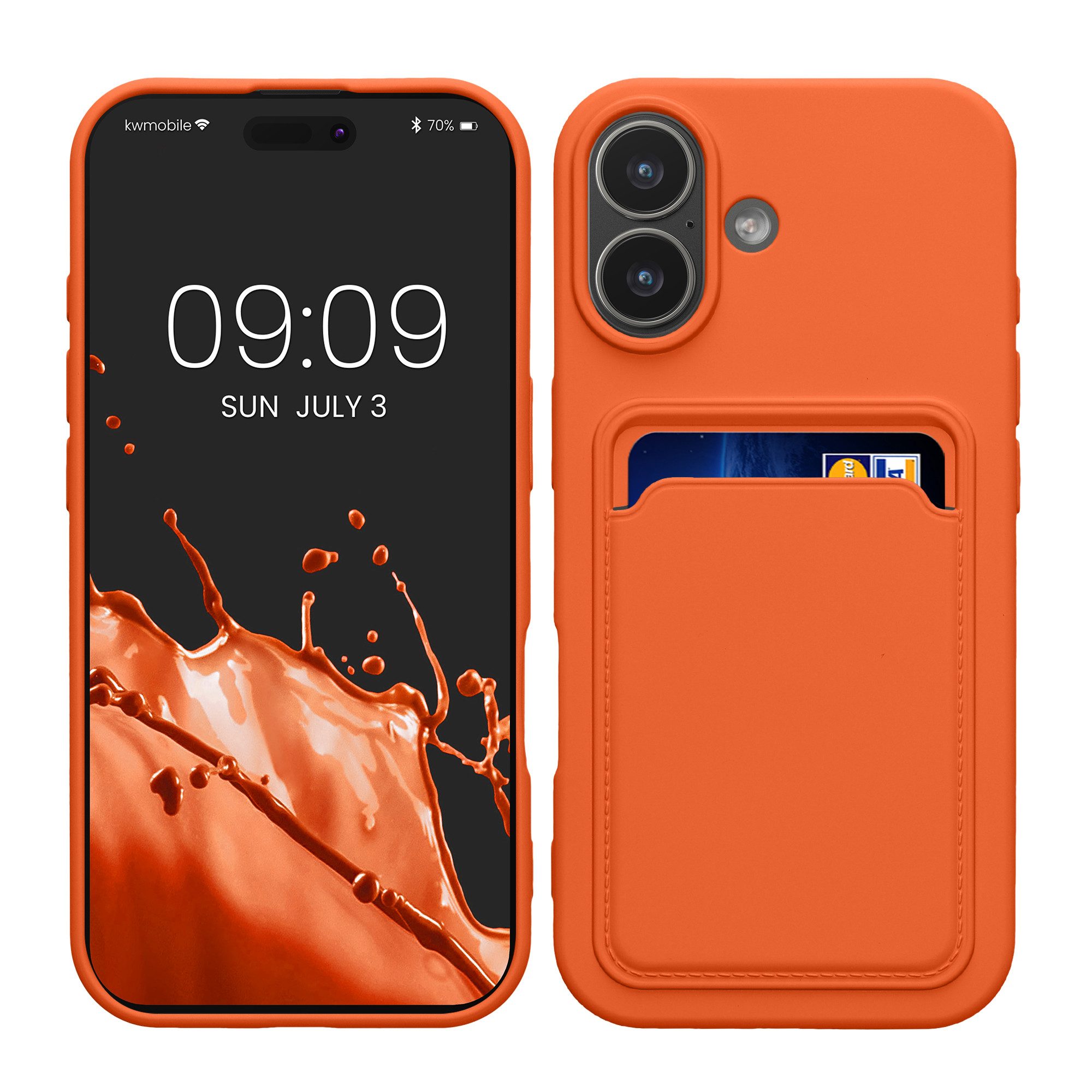 kwmobile Smartphone-Hülle Hülle für Apple iPhone 17, Handyhülle mit Fach für Karten - Handy Cover Case