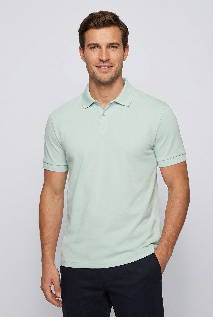 BOSS GREEN Poloshirt Pio mit Knöpfen, regular fit, toniges Logo
