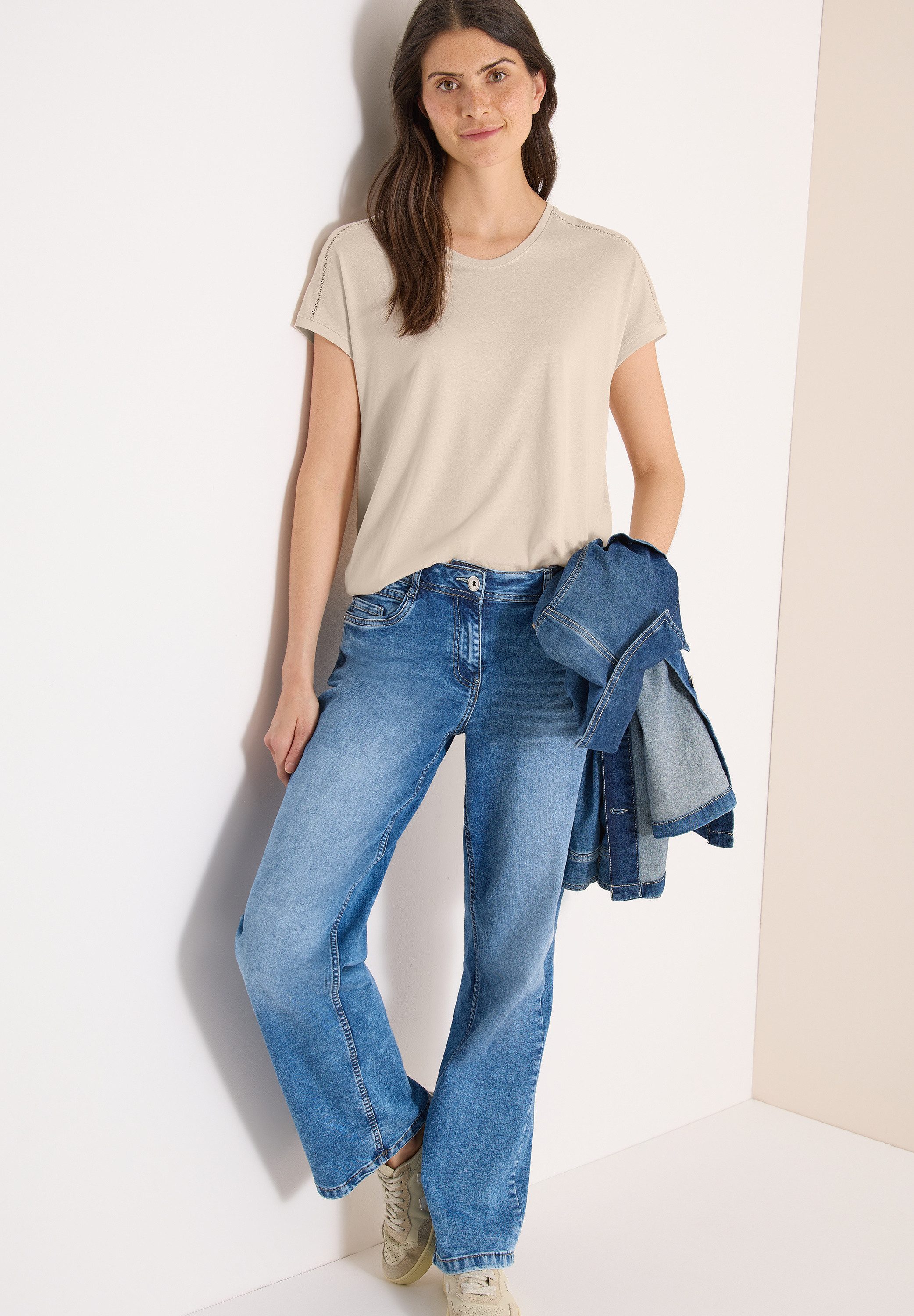 CECIL T-Shirt mit elastischem Bund