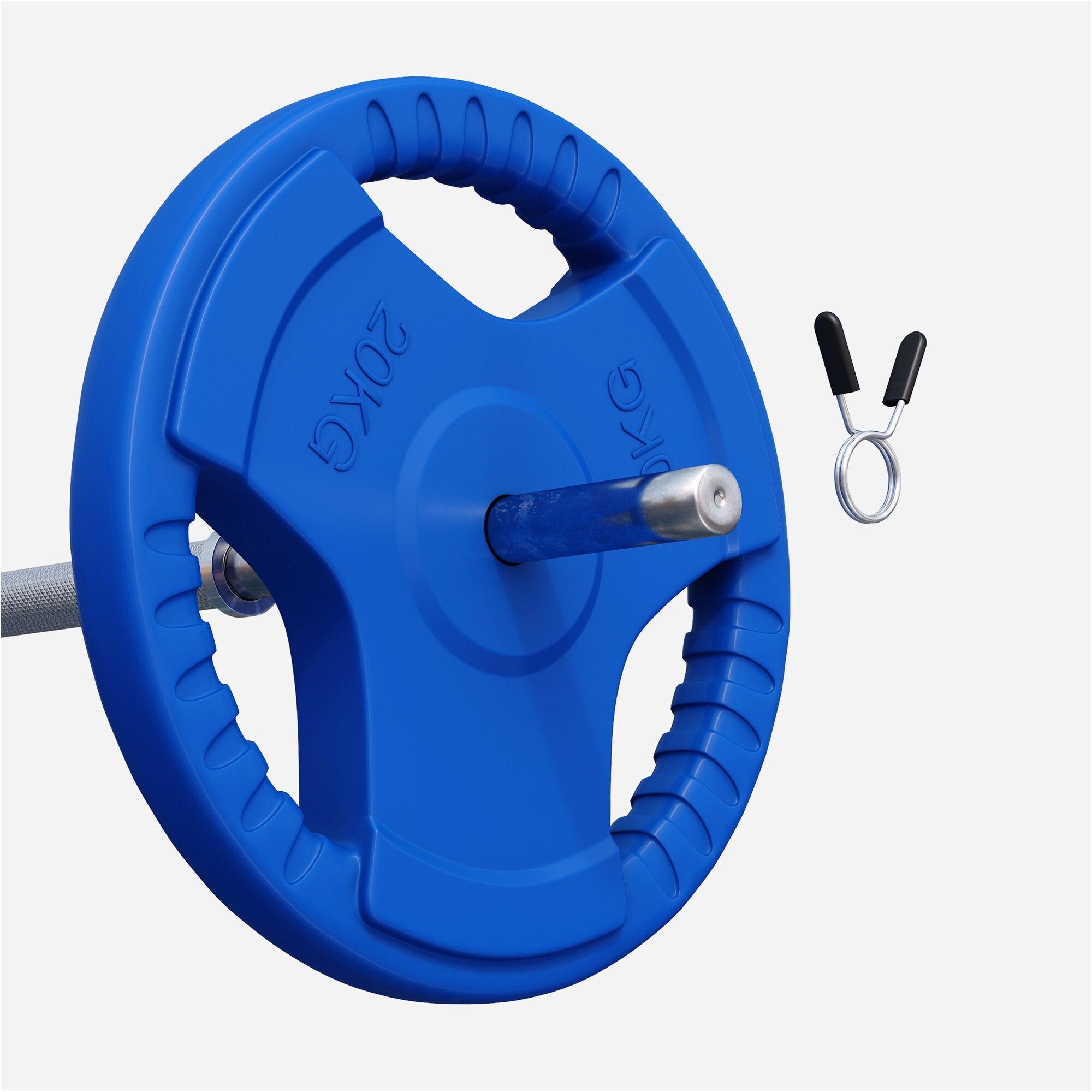 GORILLA SPORTS Hantelscheibe Hantelscheibe 30/31 mm Gummi Gripper 1,25-25 KG, 20 kg, (1-tlg)