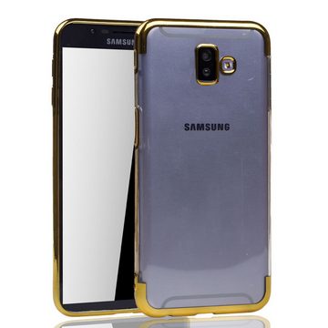 König Design Handyhülle Samsung Galaxy J6 Plus, Samsung Galaxy J6 Plus Handyhülle Bumper Backcover Gold
