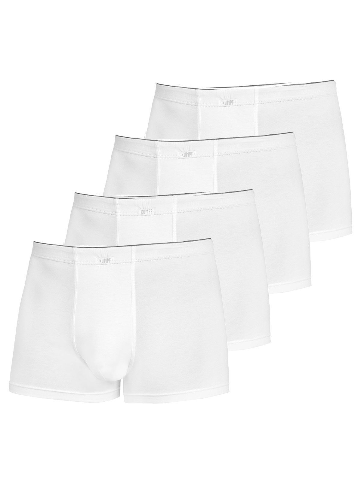 KUMPF Retro Pants 4er Sparpack Herren Pants Single Jersey (Spar-Set, 4-St) Materialmix weiss