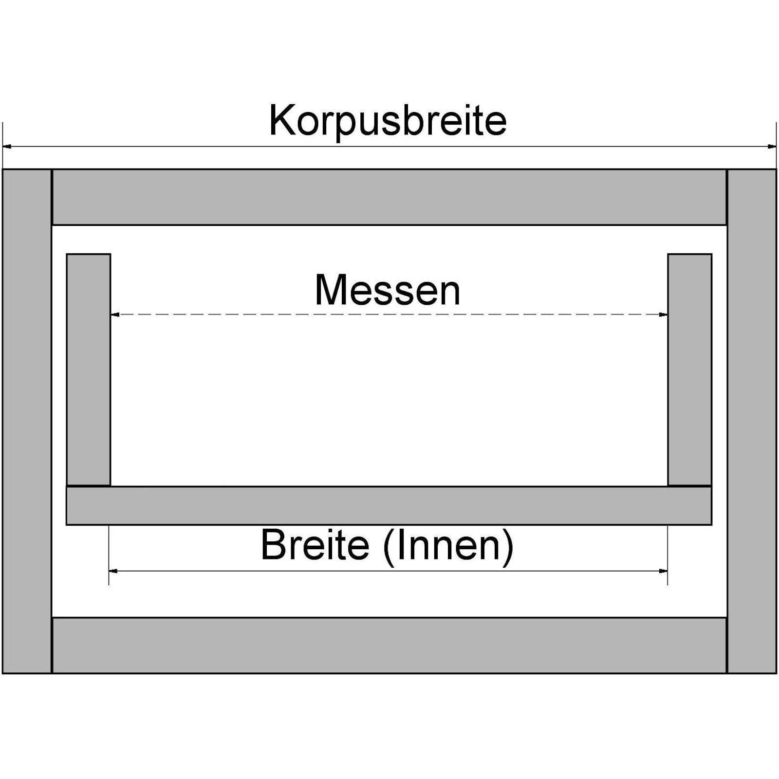SO-TECH® Besteckeinsatz ORGA-BOX Junker Slim lavagrau mit Perlstruktur, 225 x 476 mm im 30er Schrank im SO SLIM Schubladensystem – Bild 4 von 5