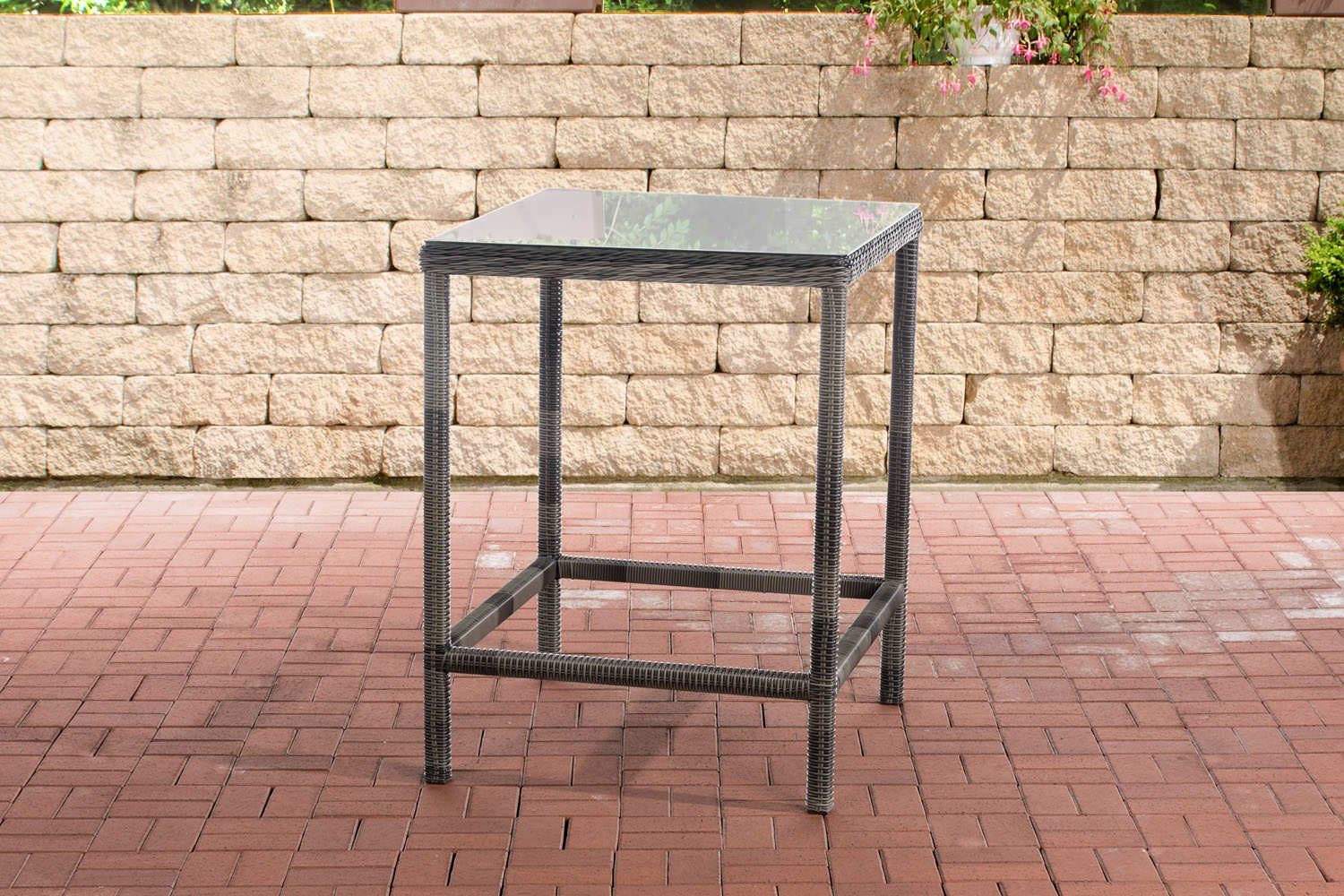 CLP Gartentisch Alia 5mm, mit Glasplatte aus Sicherheitsglas