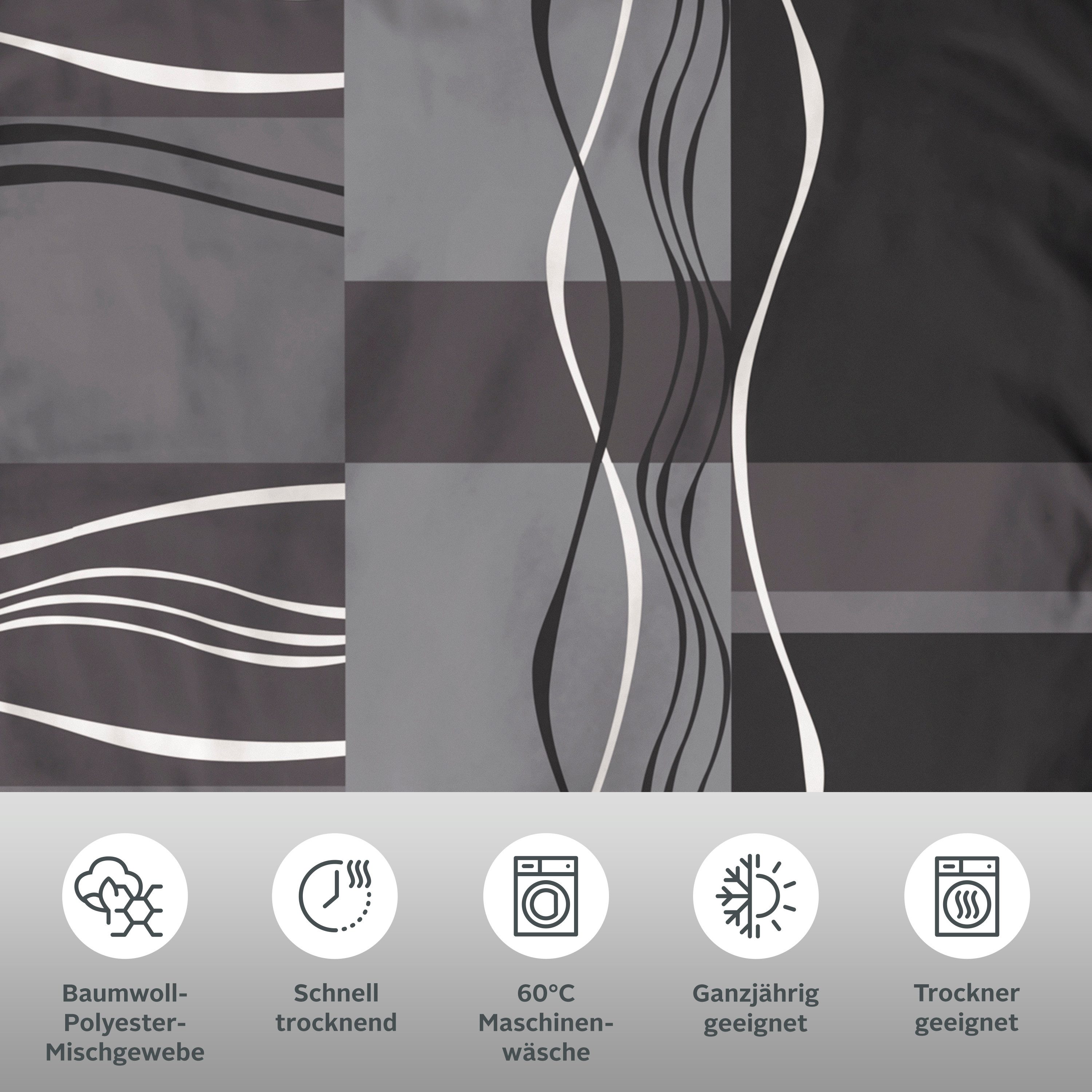 OTTO home Bettwäsche Kelian, Polycotton recycelt, 2 teilig, in verschiedenen Qualitäten, gemusterte Bettwäsche