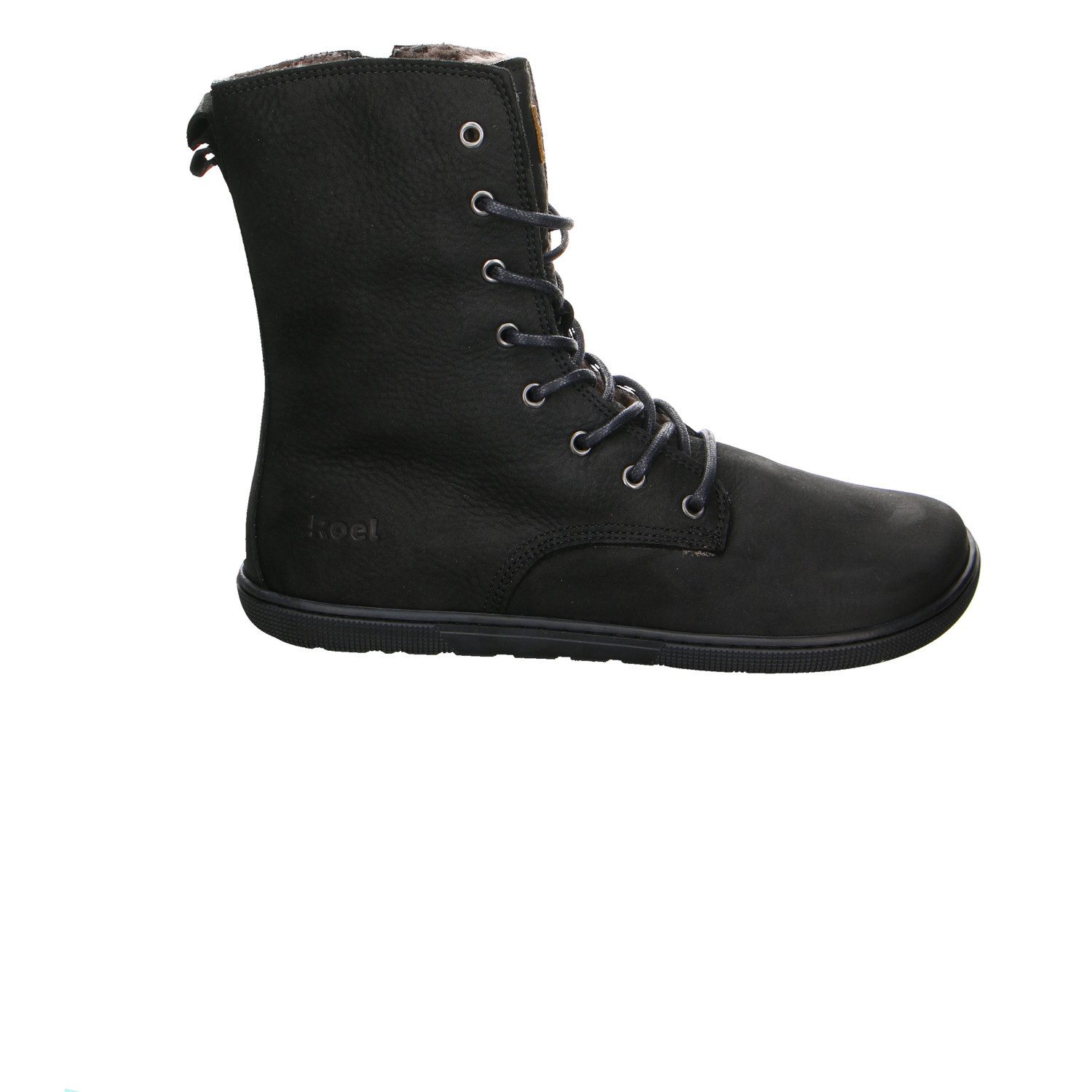 KOEL Koel Leder Schnürstiefelette schwarz Stiefelette