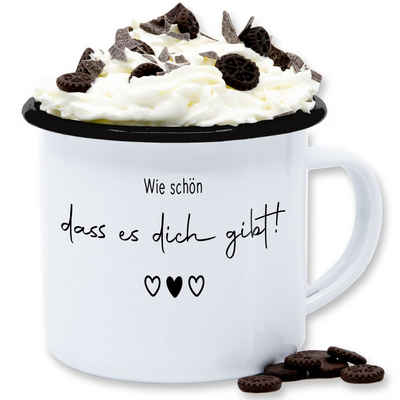 Shirtracer Tasse Wie schön dass es Dich gibt - Schöne Geschenke Beste Freundin Besten F, Stahlblech, Freundin