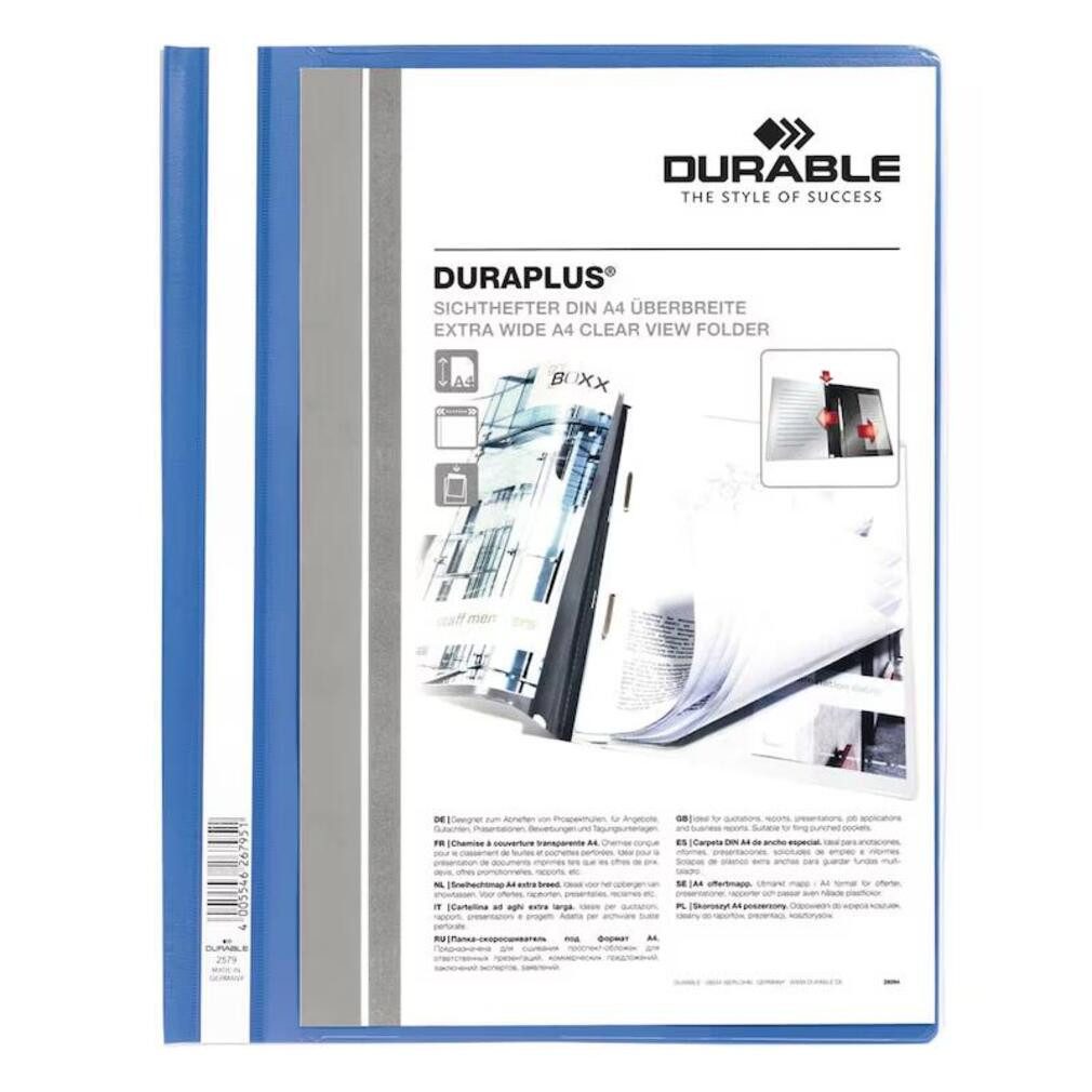 DURABLE Hefter Präs.Hefter Duraplus blau, 25