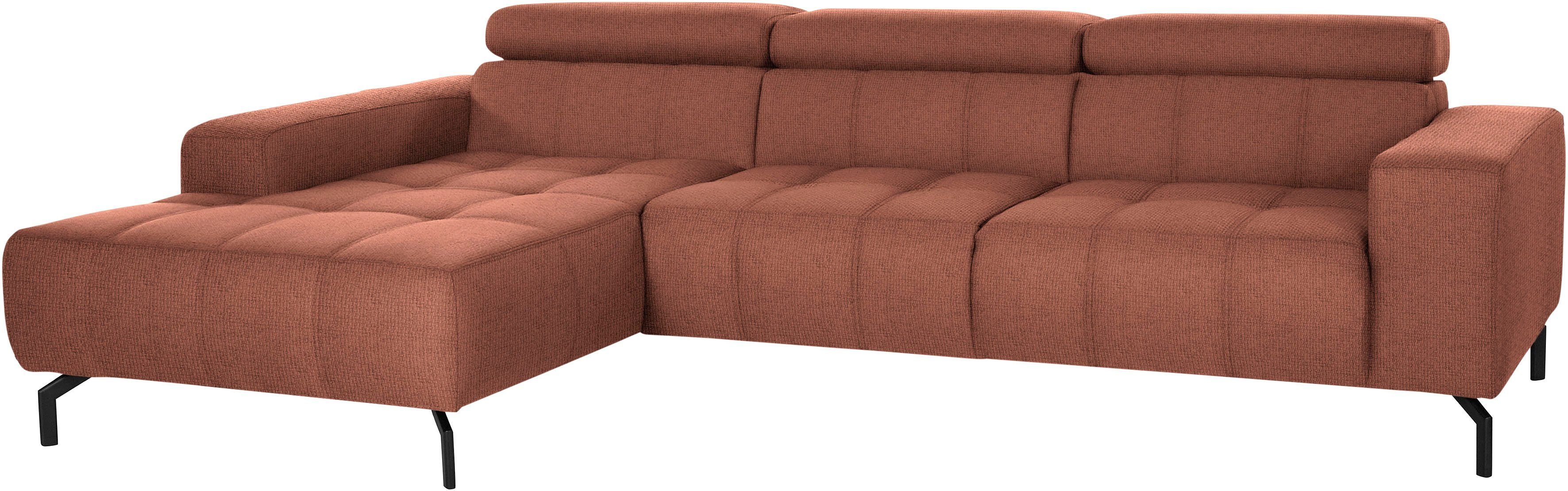 DOMO collection Ecksofa "Cunelli tolle Sitznähte als Designelement, fester günstig online kaufen