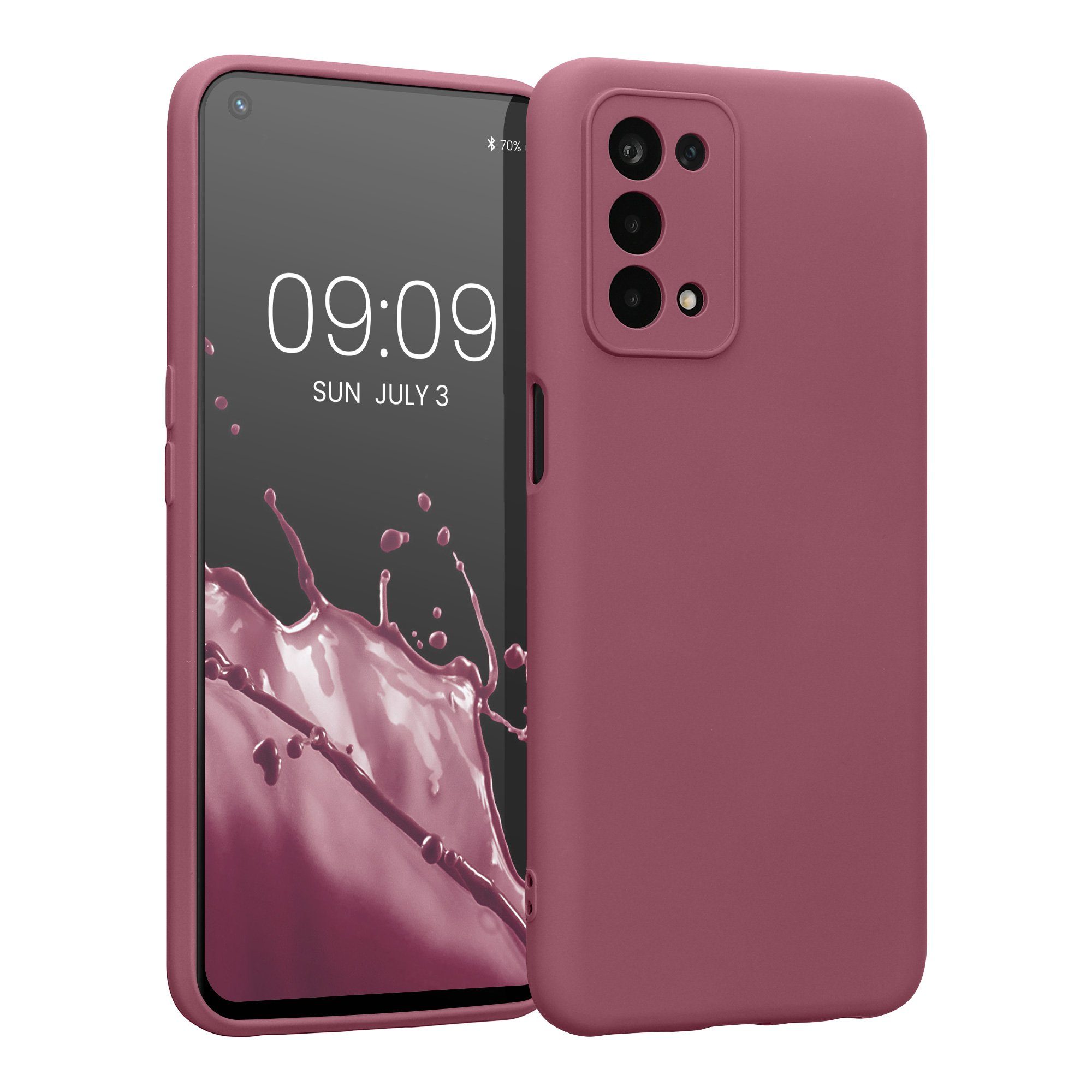 kwmobile Handyhülle Slim Case für Oppo A74 (5G) / A54 (5G), Hülle Silikon Handy - Handyhülle gummiert