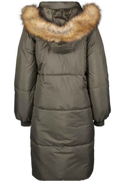 URBAN CLASSICS Winterjacke Damen Ladies Oversize Faux Fur Puffer Coat (1-St)