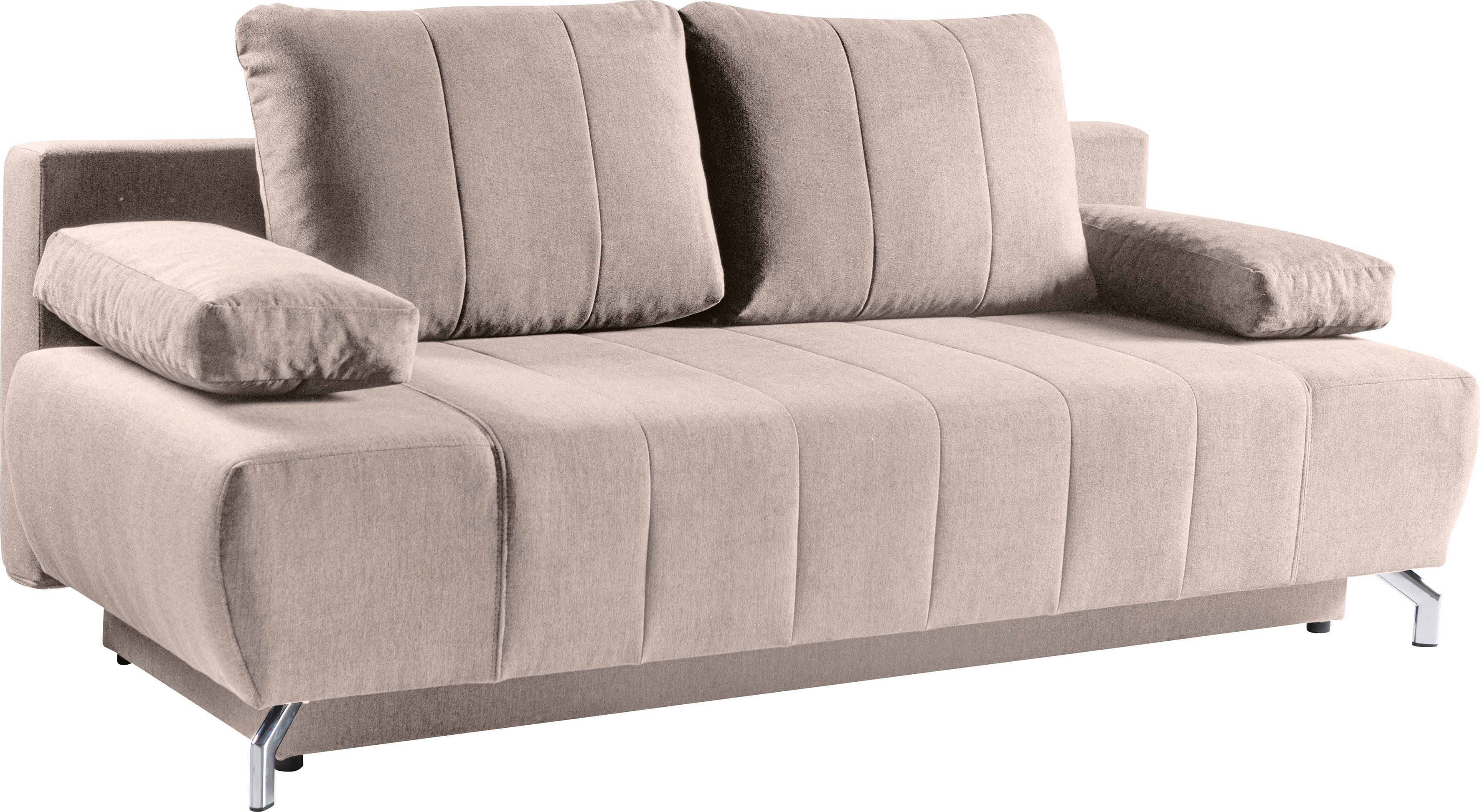 WERK2 Schlafsofa und Federkern Bettkasten Troya, 2-Sitzer Sofa mit & Schlafcouch