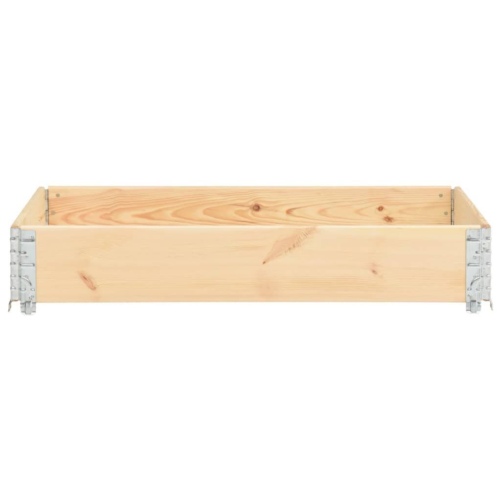 Hochbeet 80 x 120 cm Paletten-Aufsatzrahmen 80x120 cm Kiefern-Massivholz Hochbe