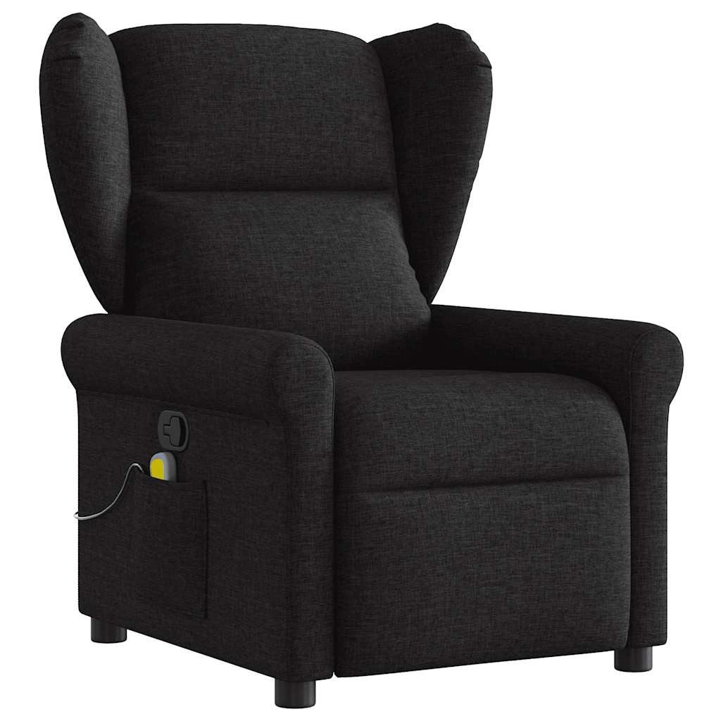 vidaXL Sessel Massagesessel Schwarz Stoff (1-St) günstig online kaufen