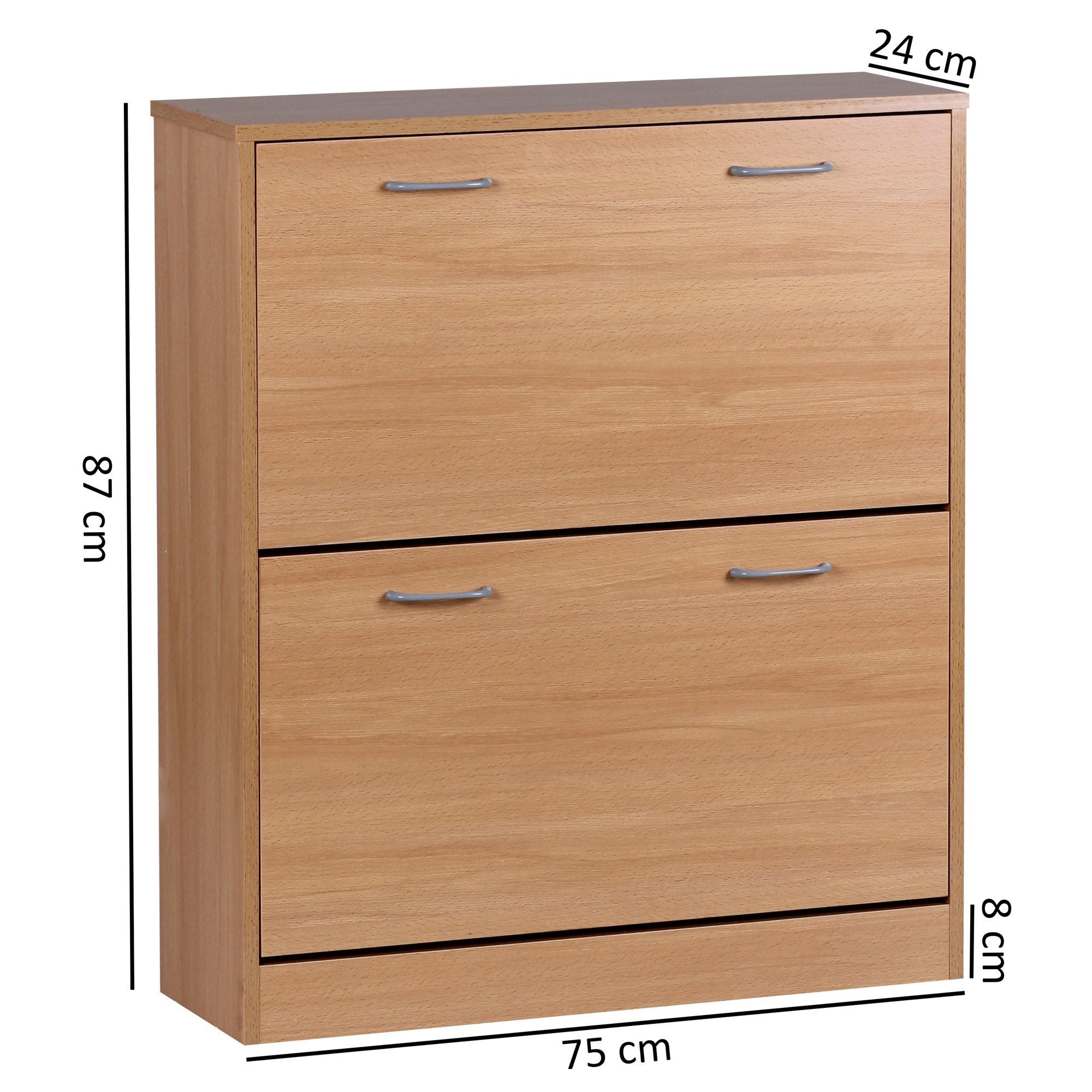 FINEBUY Schuhkipper SuVa2370_1 Schuhschrank Schuhregal Schuhkommode Regal S günstig online kaufen