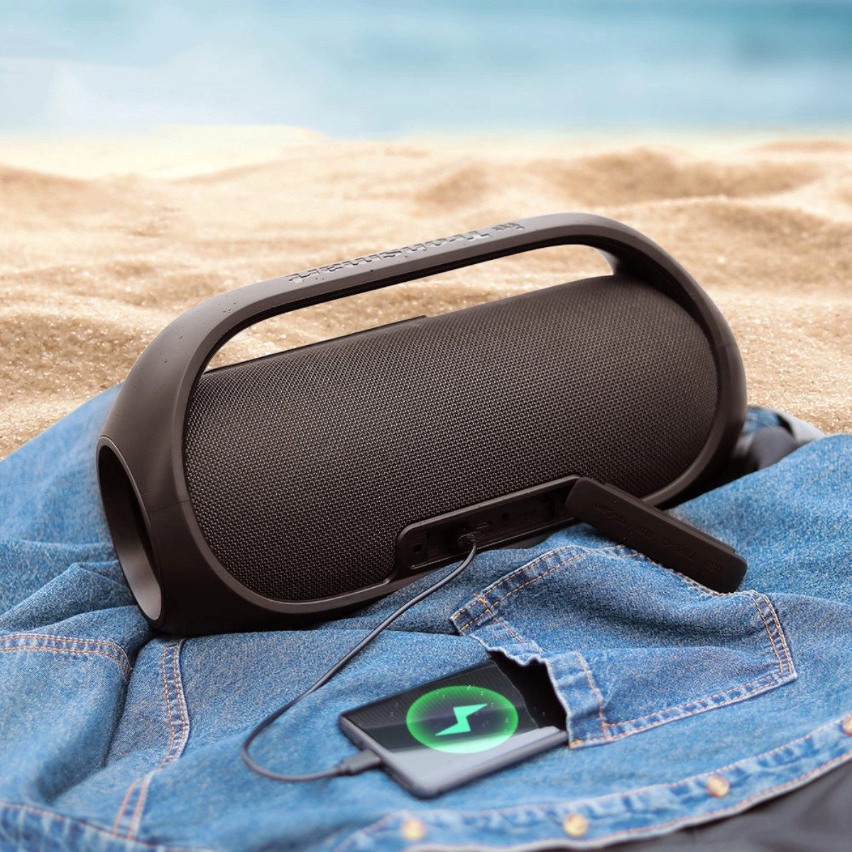 Tronsmart Bang Bluetooth-Lautsprecher 2.0 (60 W, IPX6-wasserdicht, SoundPulse™-Technologie, PartyChain (TWS)