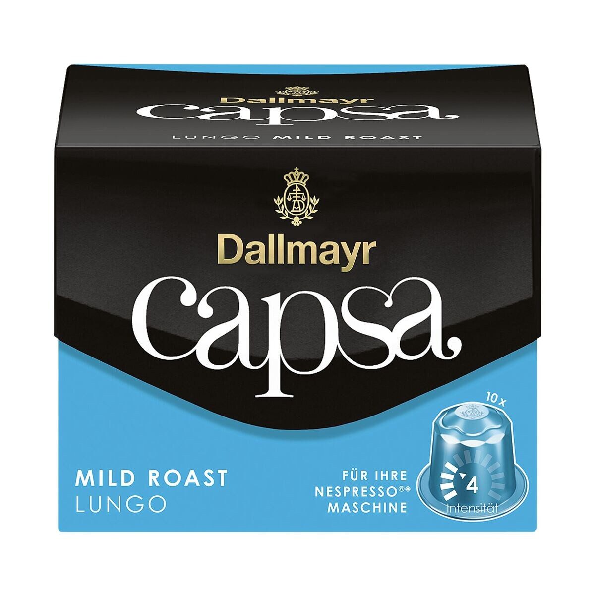 DALLMAYR Kaffee capsa Lungo Mild Roast, 10 Kapseln