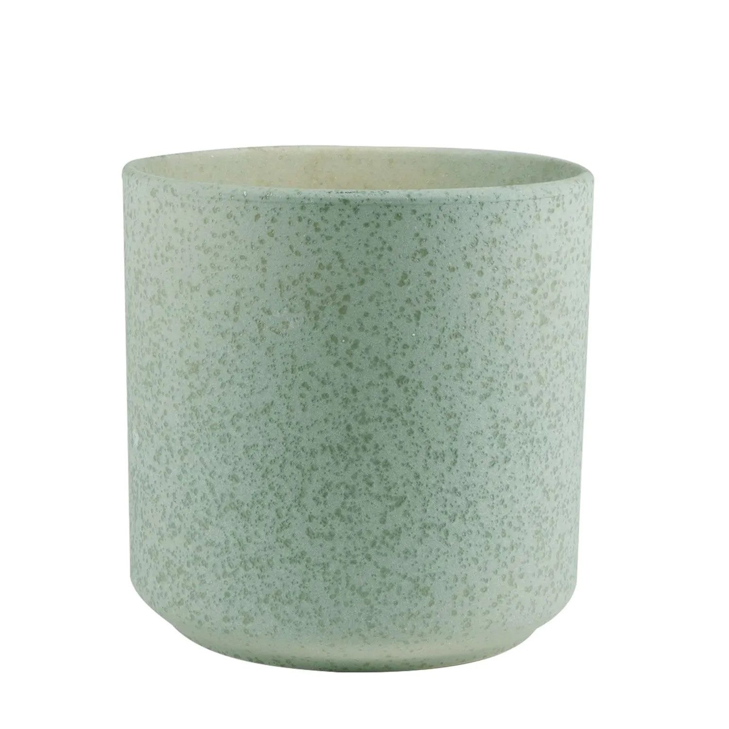 Hakbijl Glass Blumentopf Keramiktöpfe, Farbe: Grün, Motiv: Gesprenkelt günstig online kaufen