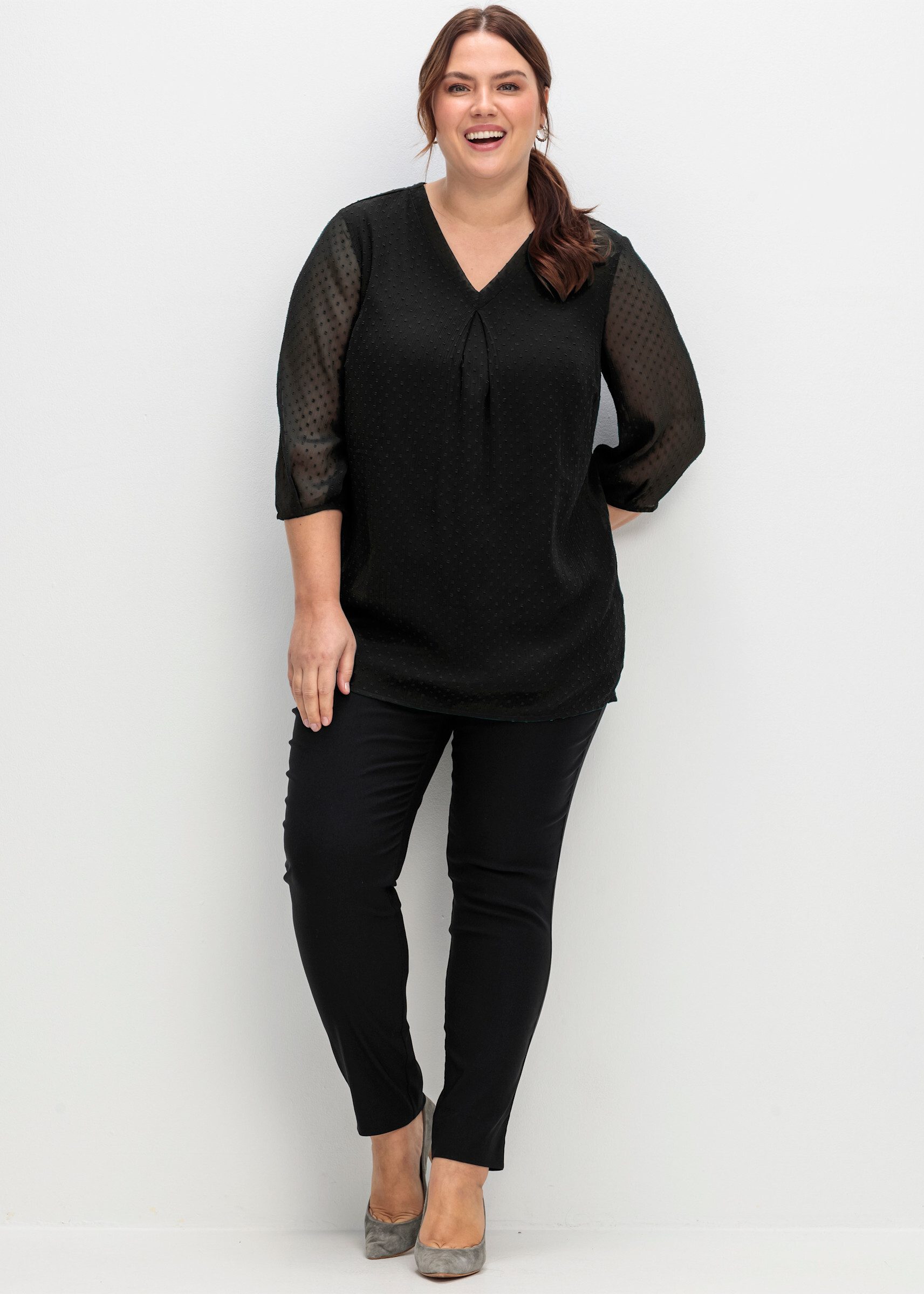 Sheego Klassische Bluse Tunika günstig online kaufen