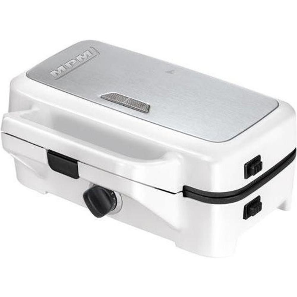 MPM 3-in-1-Sandwichmaker MPM MOP-33M 3-in-1 Sandwichmaker Waffeleisen Grill 1200 W, 3 Wechselplatten, 1200 W, Temperaturregler, Antihaftbeschichtung
