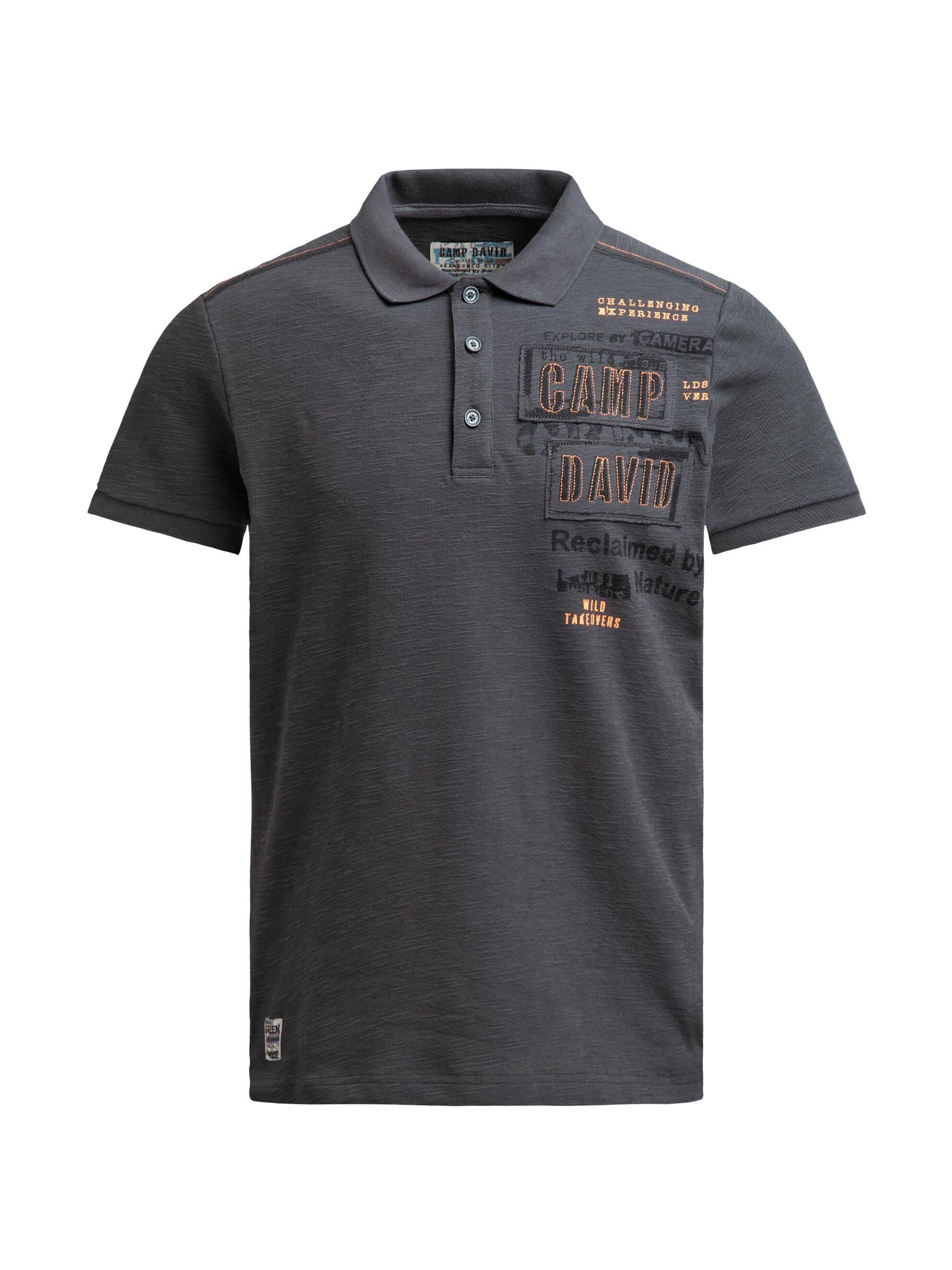 CAMP DAVID Poloshirt mit Stickerei
