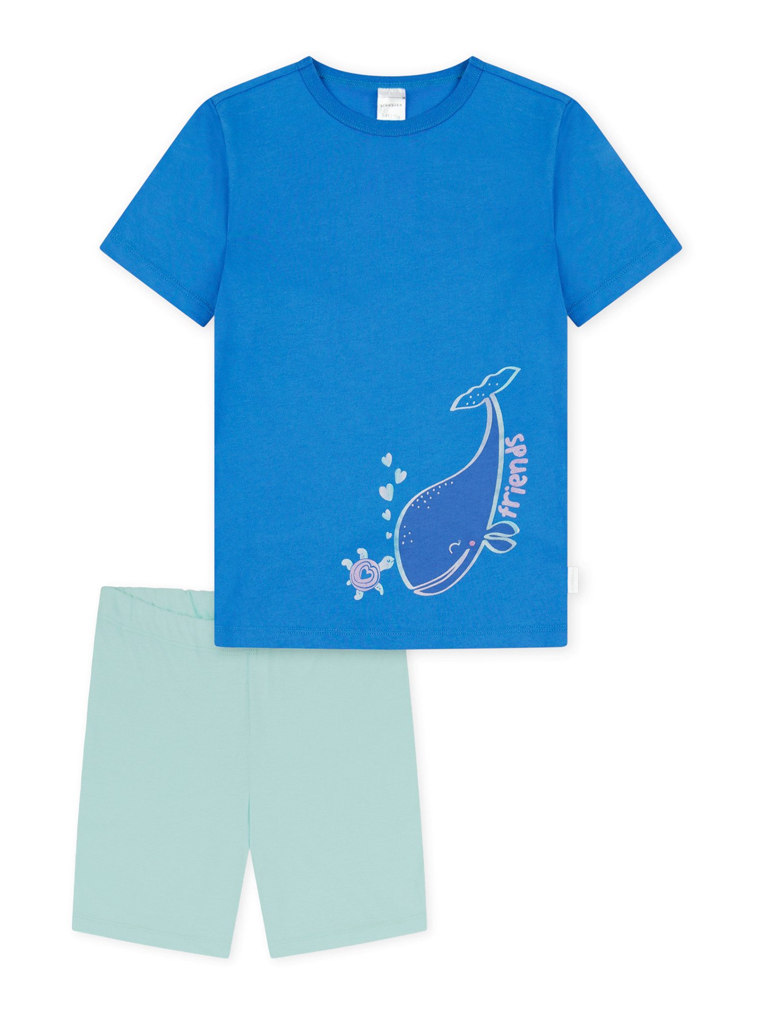 Schiesser Shorty Girls World (2 tlg) leichter Schlafanzug Kurz