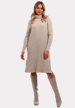 YC Fashion & Style Strickkleid Strickkleid Elegance" – Modischer Turtleneck im Oversize-Stil (Kein Set, 1 -tlg) Langarm, Strickmix, in Unifarbe, bequem zu tragen, mit Rollkragen