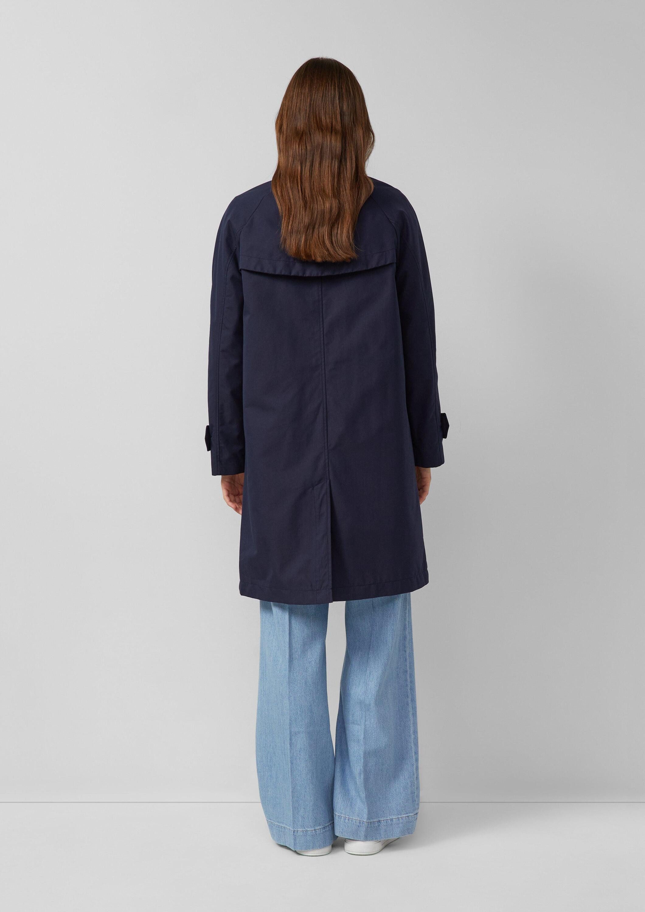 s.Oliver Funktionsmantel Outdoor-Mantel Mantel mit Hemdkragen