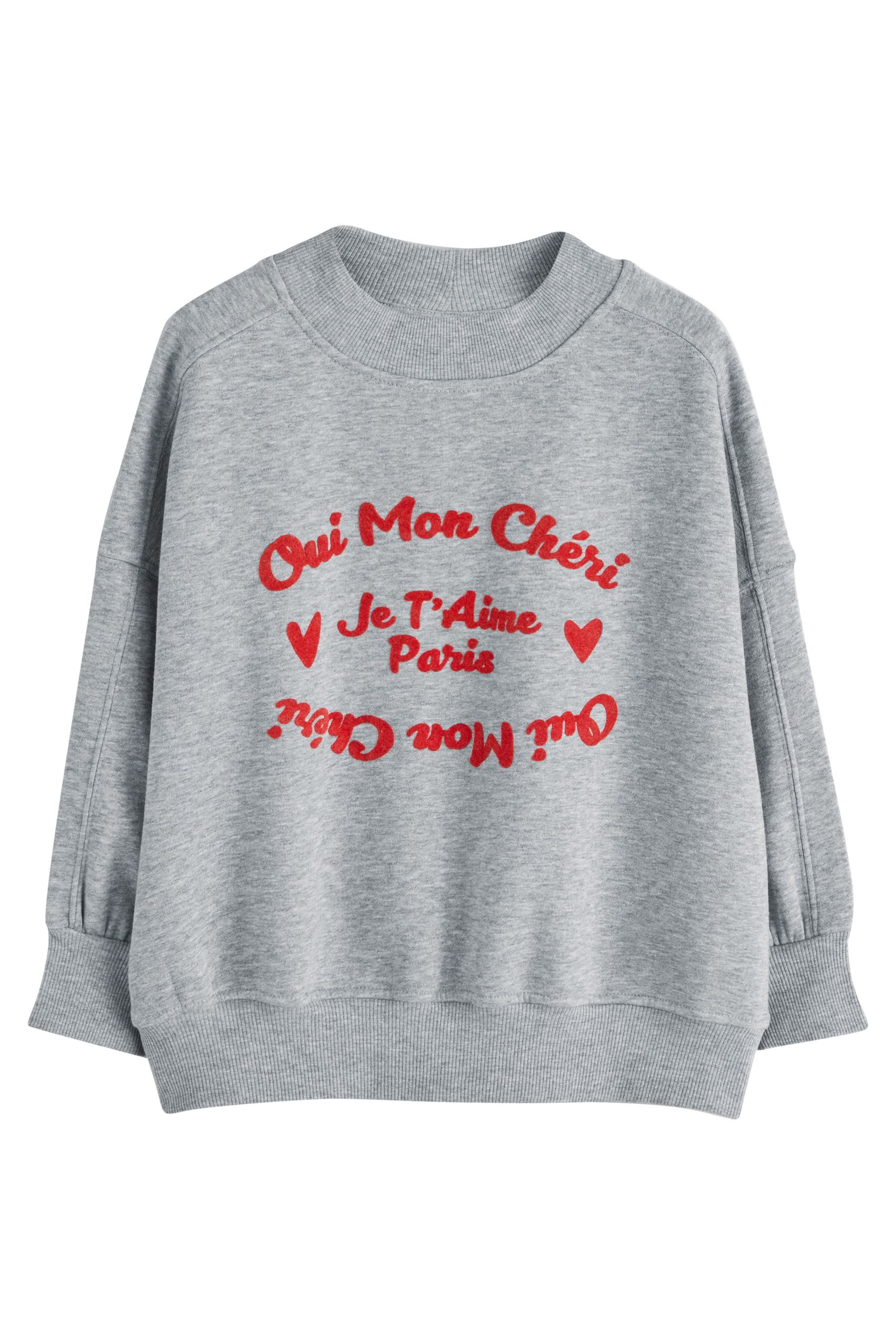 Sweater Gestreiftes Rundhals-Sweatshirt