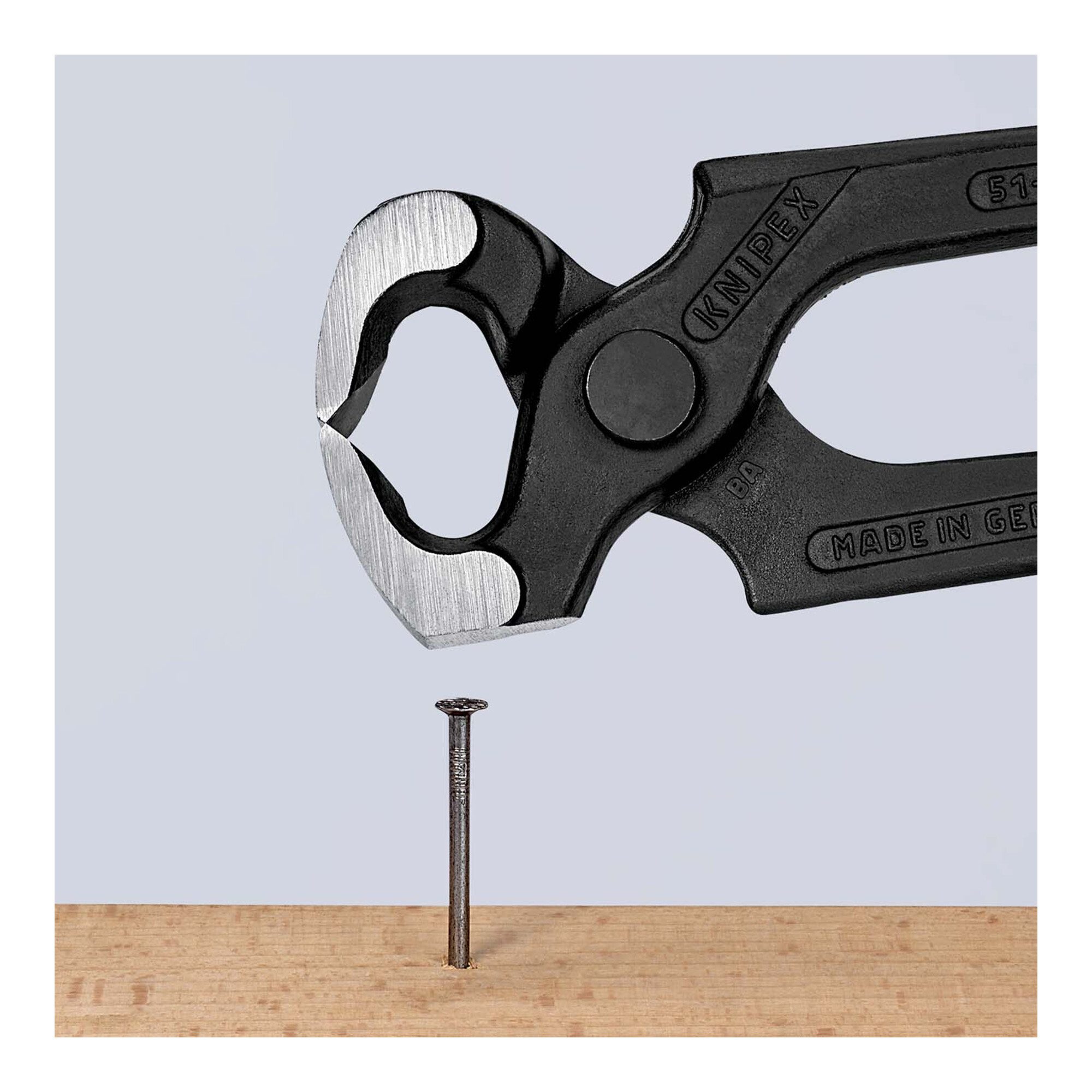 Knipex Zangenset KNIPEX 51 01 210 Hammerzange mit Kunststoff überzogen schwarz atrament