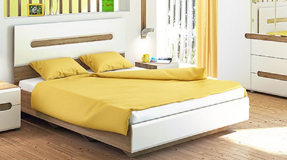 Feldmann-Wohnen Bett LEONARDO (Doppelbett mit Metalllattenrahmen), Liegefläche: ca. 180 x 200 cm