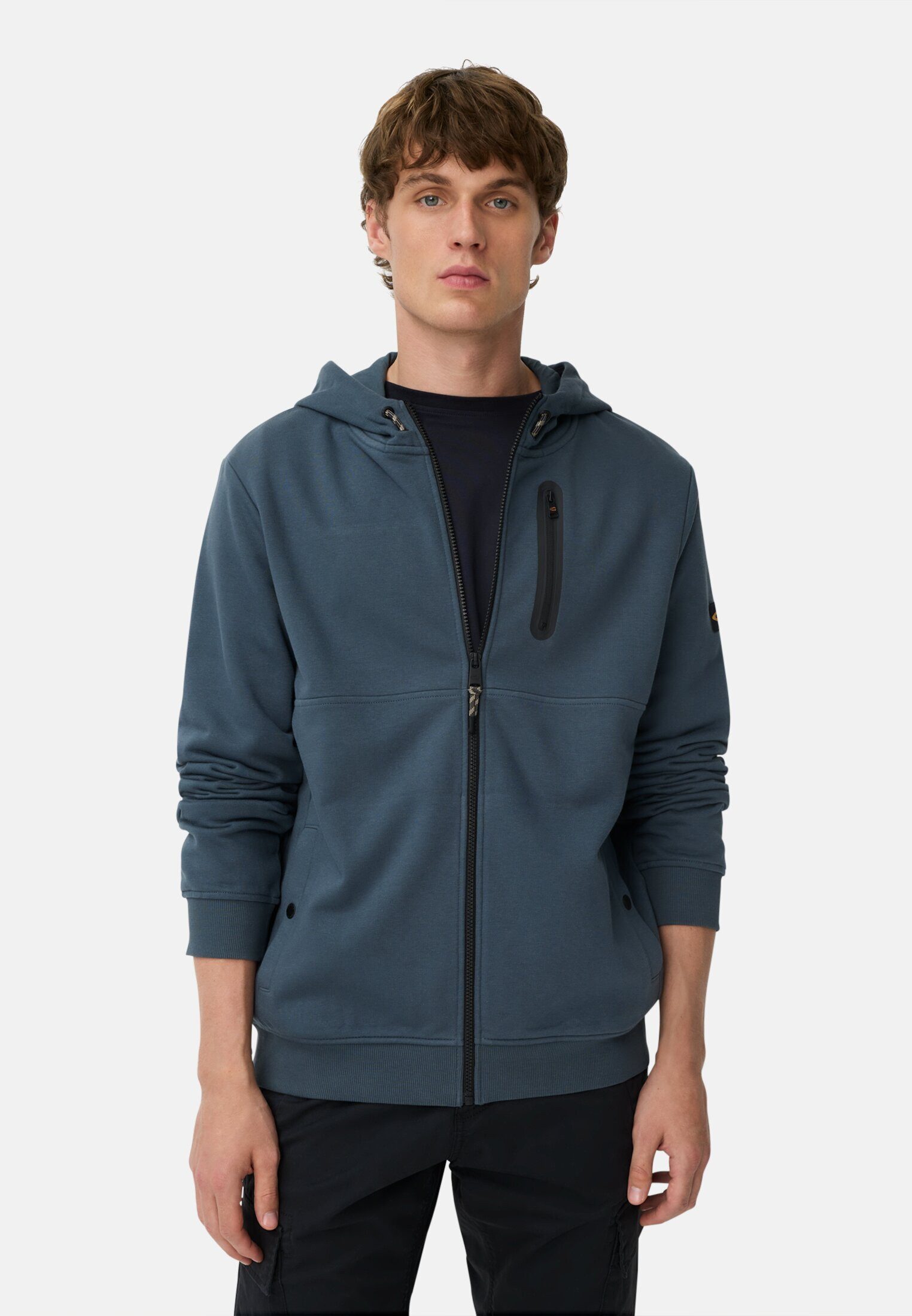 camel active Sweatjacke mit Kapuze Langarm günstig online kaufen