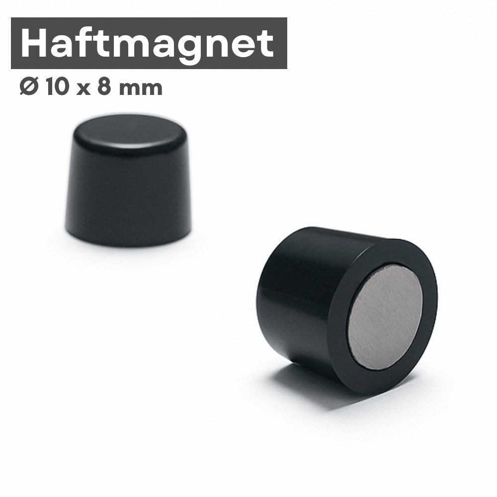 MaajeeKuto Magnet Neodym Haftmagnet 10x8 mm Schwarz Pinnwand Magnet Stark Büro (200-St)