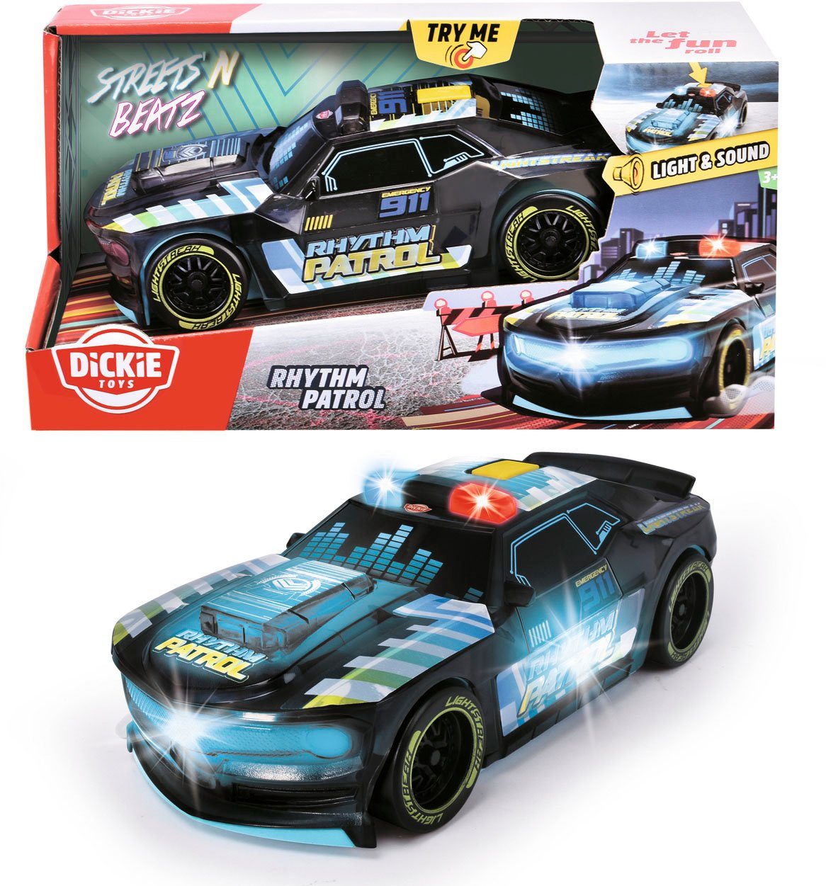 Dickie Toys Spielzeug-Auto STREETS N BEATZ, Rhythm Patrol, mit Licht & Soun günstig online kaufen
