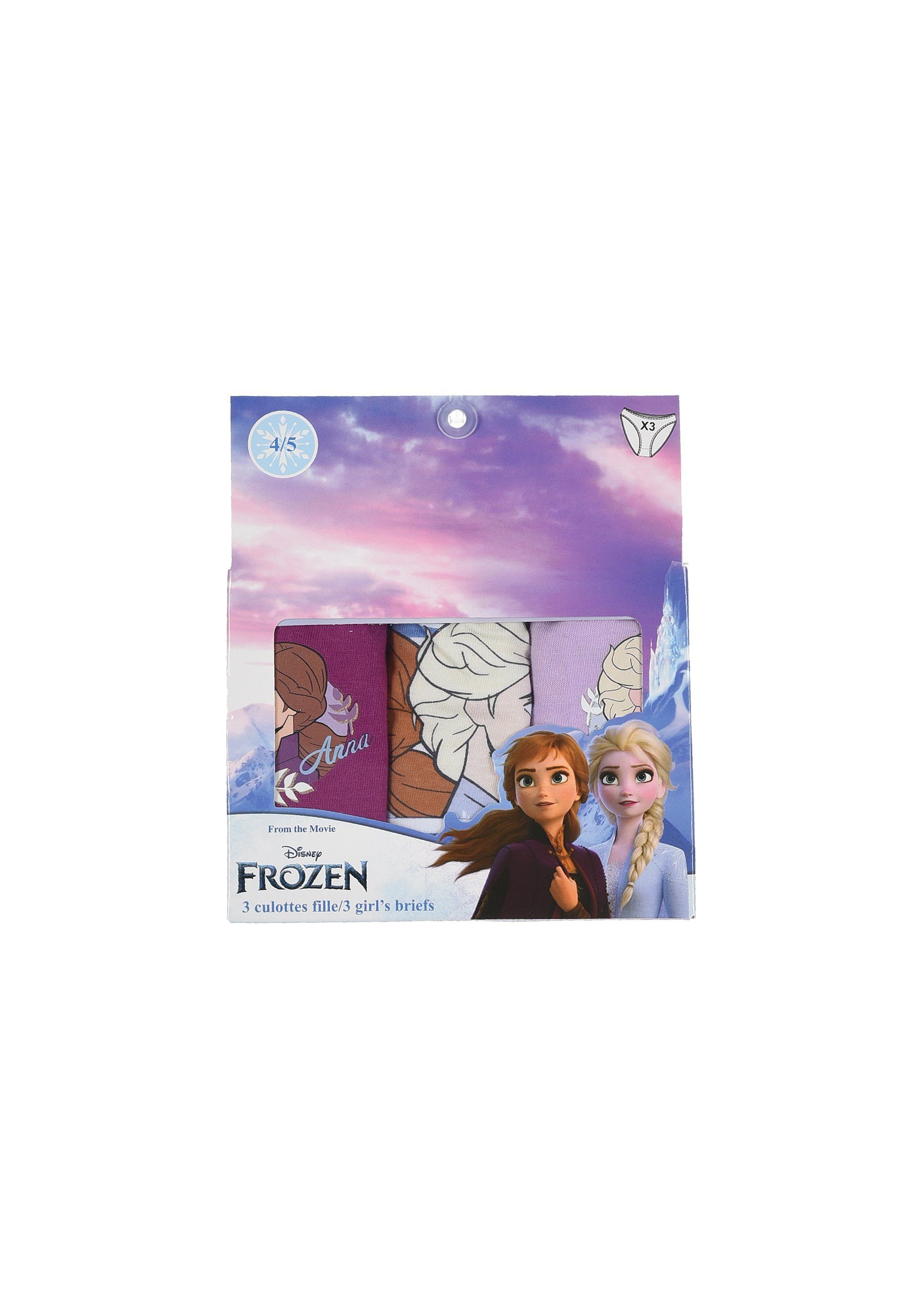 Anna Elsa Frozen Slip Kinder & Eiskönigin Mädchen (3-St) Unterhosen Schlüpfer Disney