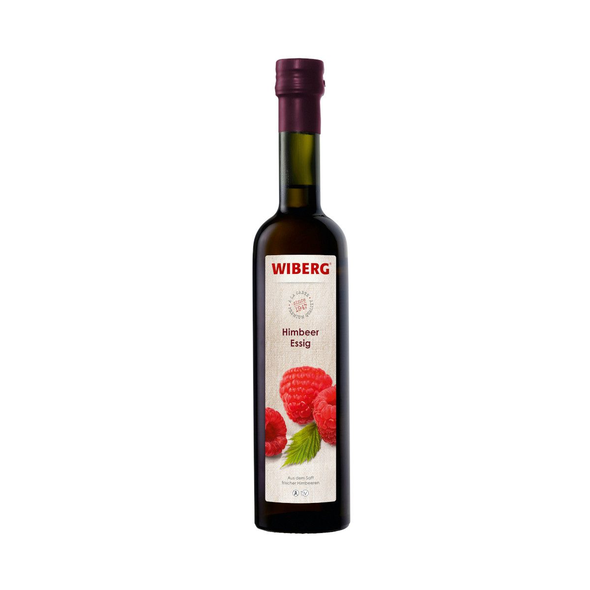 WIBERG Essig, Wiberg Himbeer Essig kraftvolle Aromen reifer Himbeeren 500ml