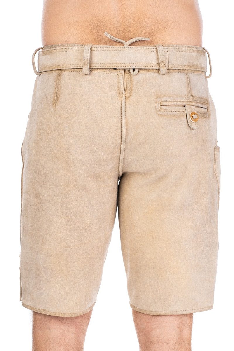 Hammerschmid Trachtenlederhose Lederhose Herren kurz - PARSDORF - beige braun