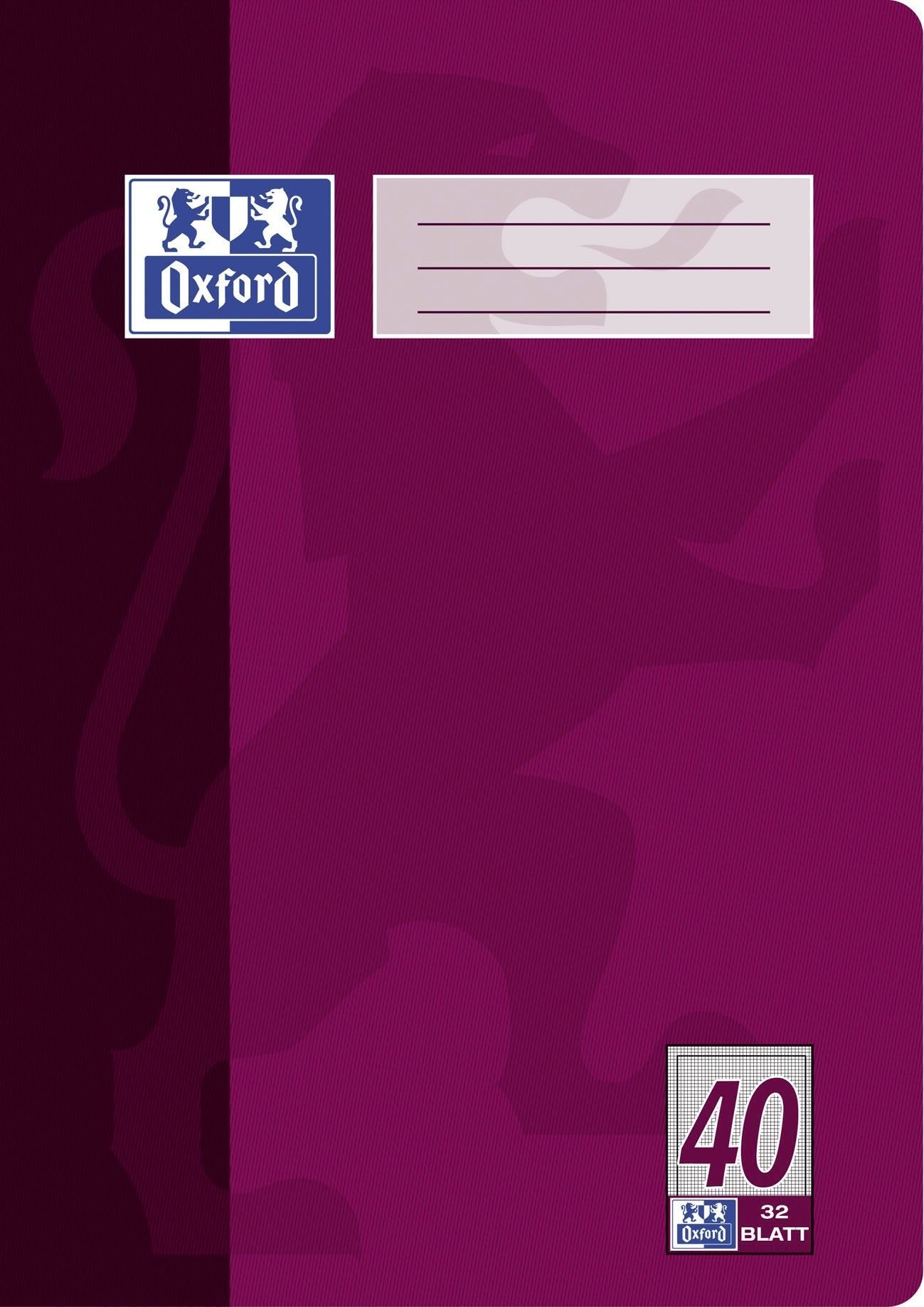 OXFORD Schulheft Oxford 100050335 Heft A4 / 32 Blatt Lineatur 40