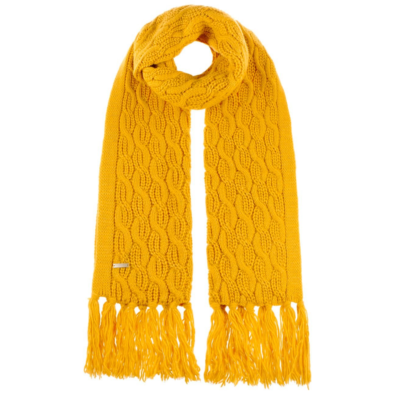 Seeberger Strickschal, (1-St), Fransenschal mit Fransen