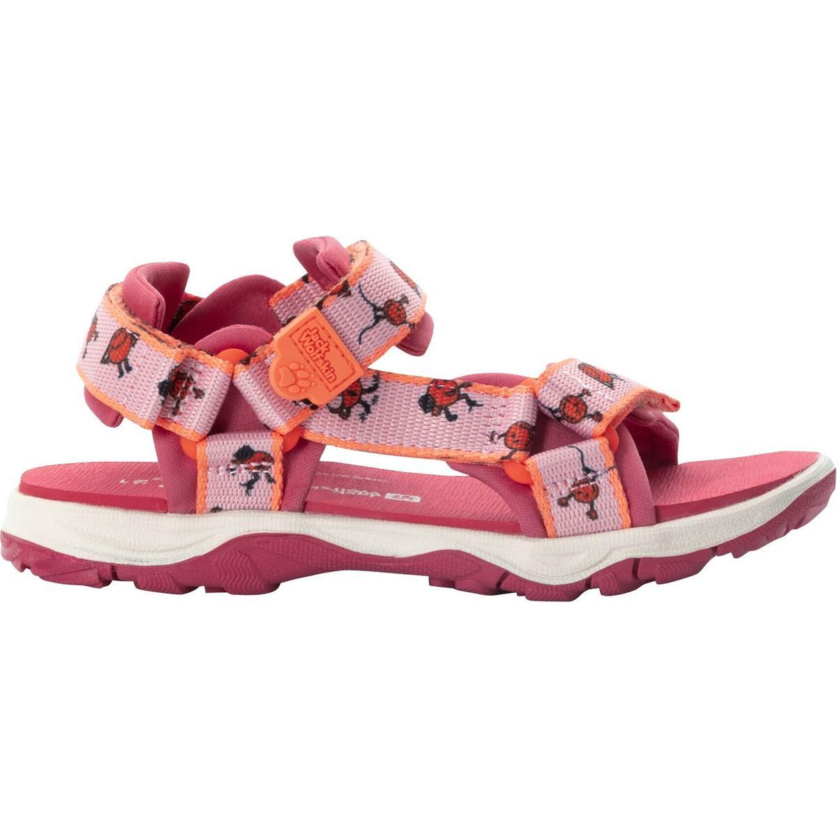 Jack Wolfskin Smileyworld Sandal K Outdoorsandale Robuste, multifunktionale Kindersandale für Frühlings- und