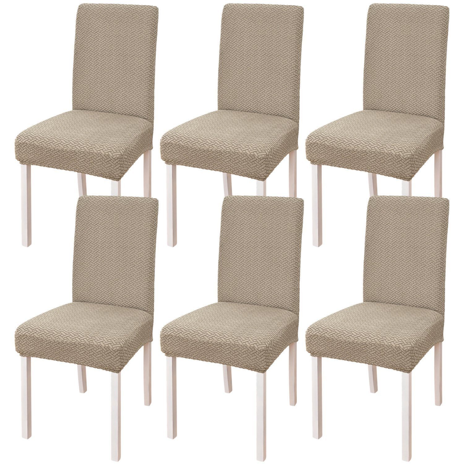 BYSURE Stuhlhusse, Esszimmer Stretch-Stuhlhussen Schonbezug, 2/4/6er günstig online kaufen